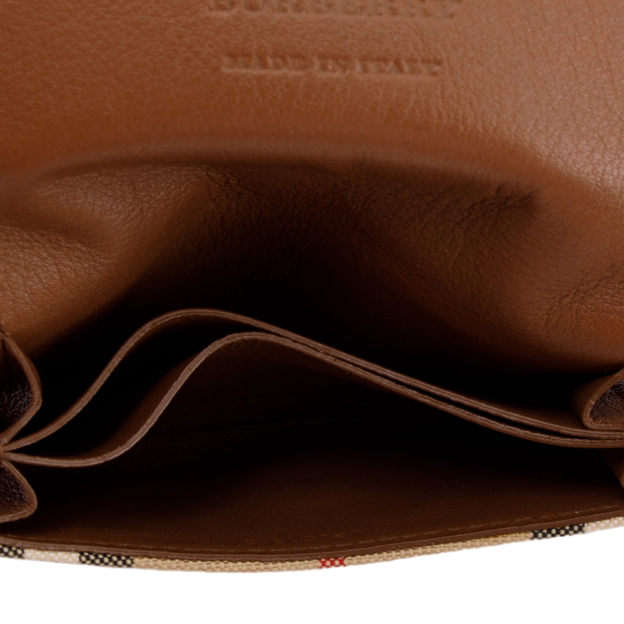 Burberry Vintage Check Flap Card Case Wallet