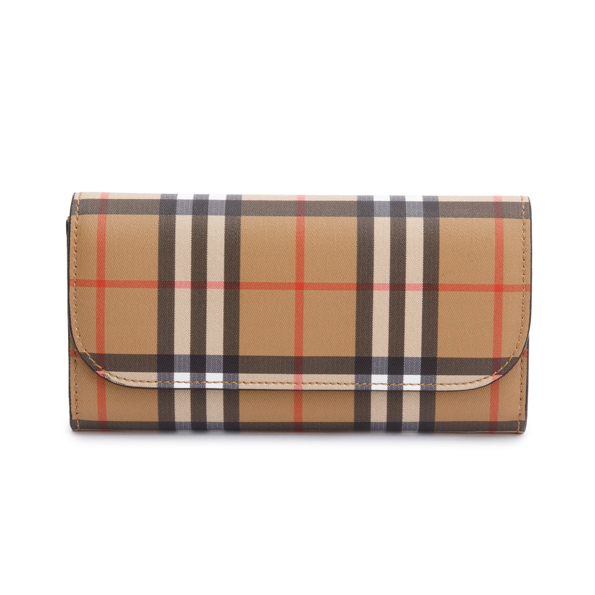 Burberry Vintage Check Halton Continental Wallet w/ Box