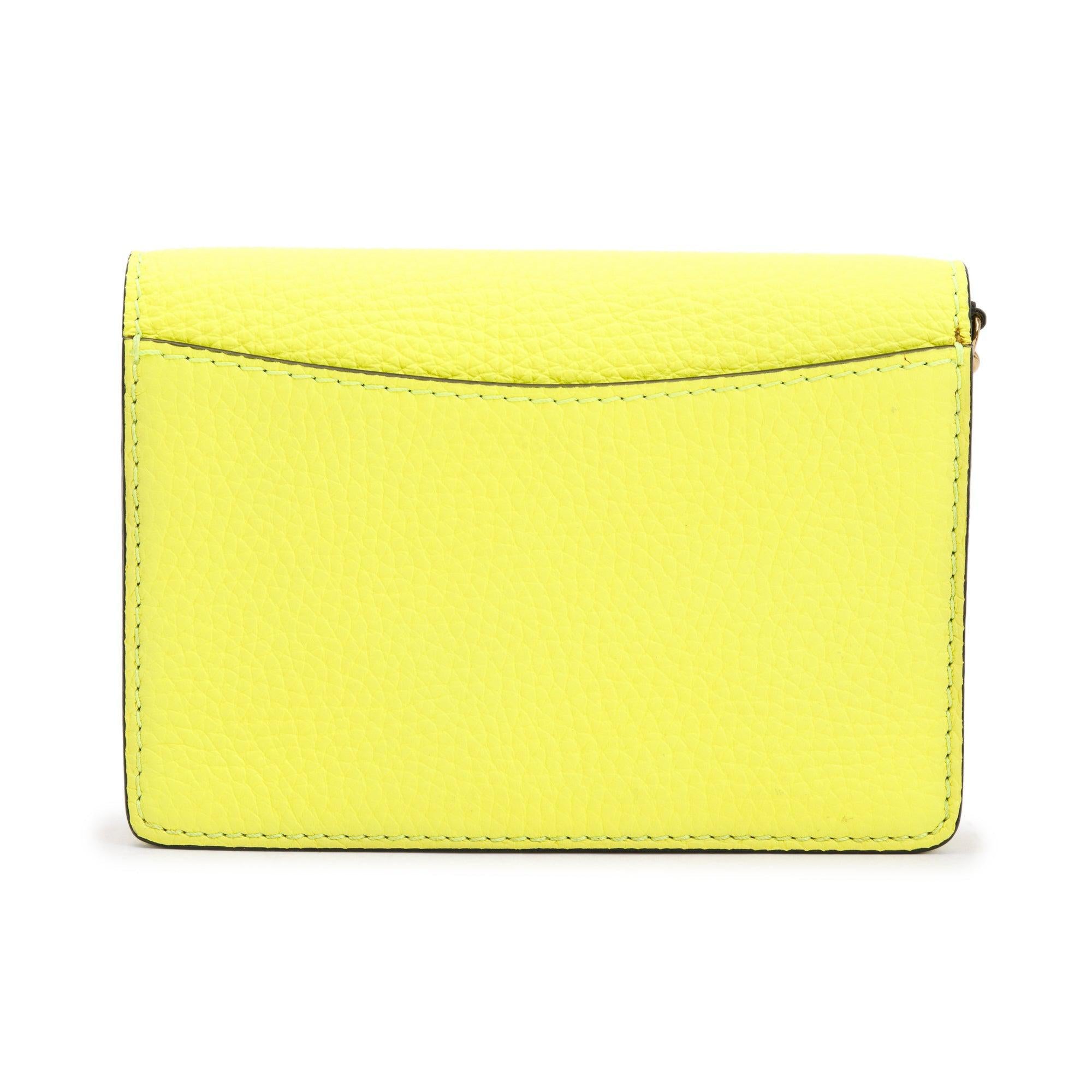 Burberry Yellow Leather Hampshire Crossbody Bag