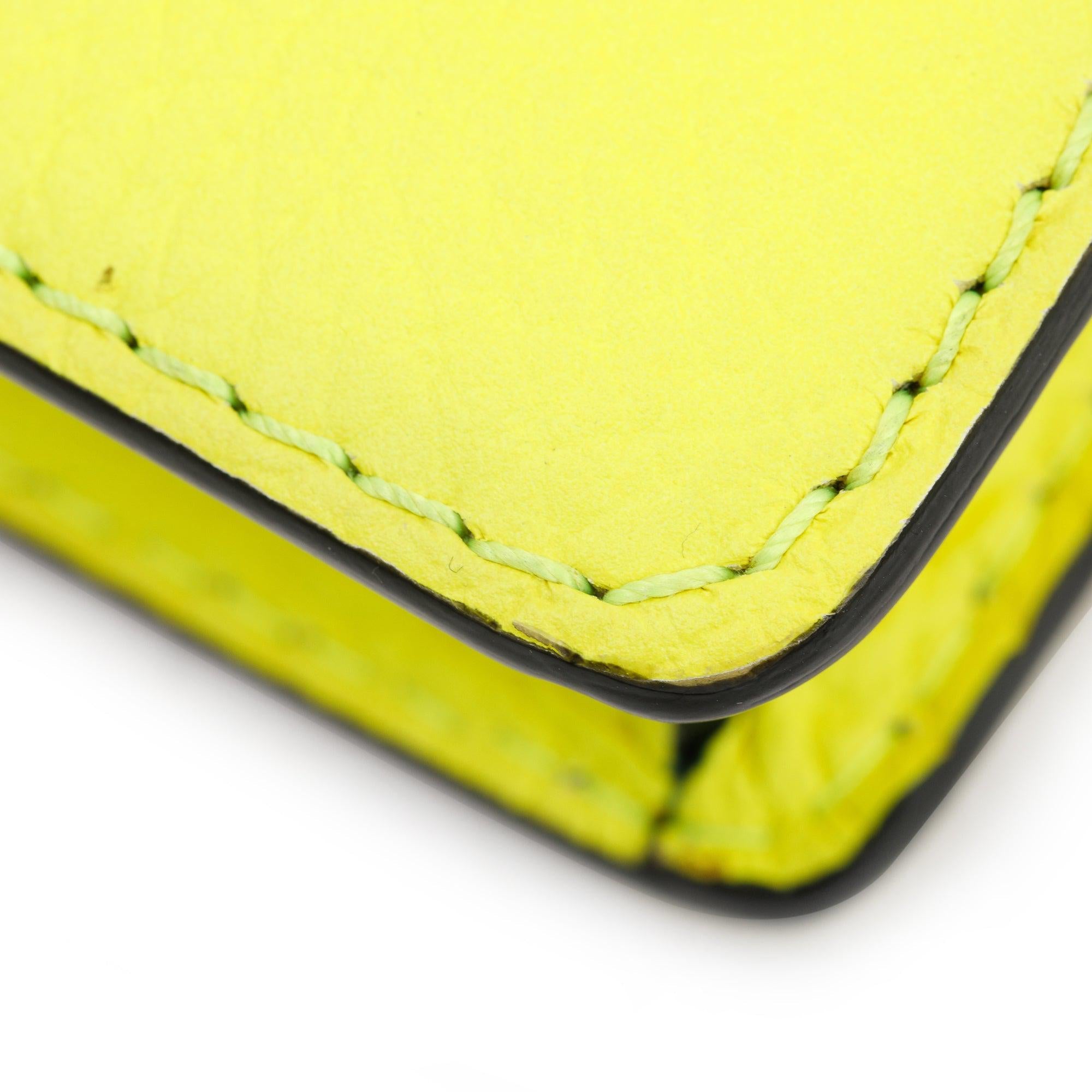 Burberry Yellow Leather Hampshire Crossbody Bag