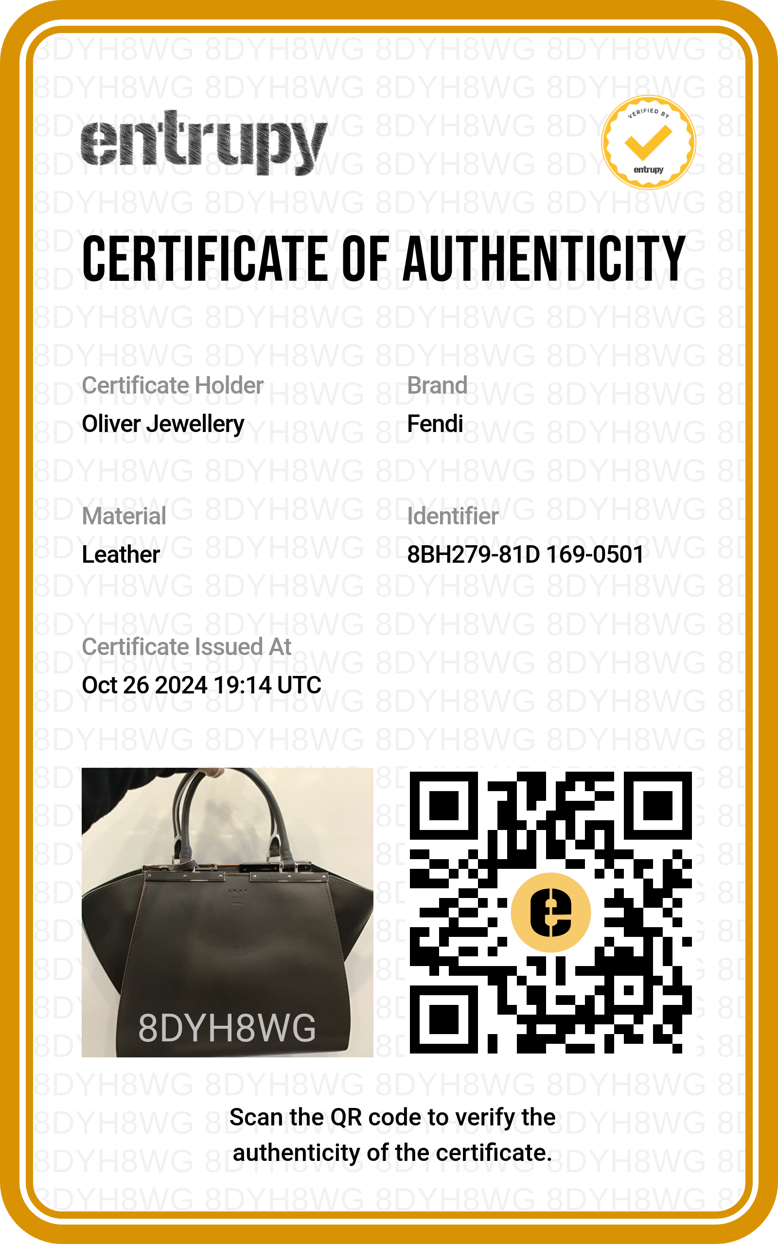 Fendi Grey Vitello Elite Leather Medium 3Jours Tote