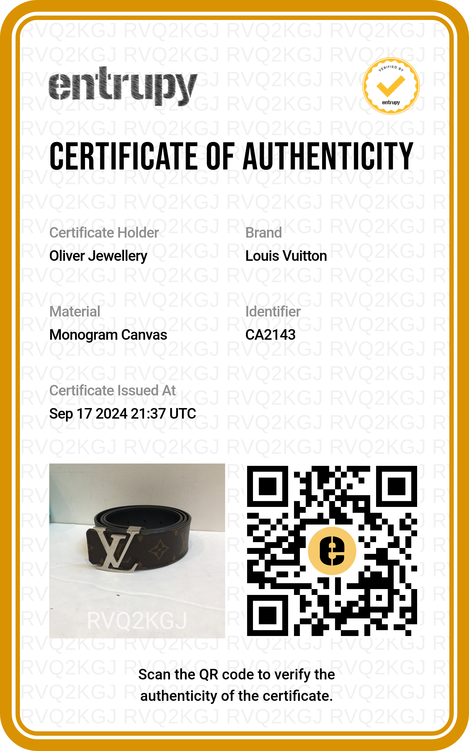 Louis Vuitton Monogram Macassar Canvas LV Initiales 40 MM Reversible Belt, Size 85 34