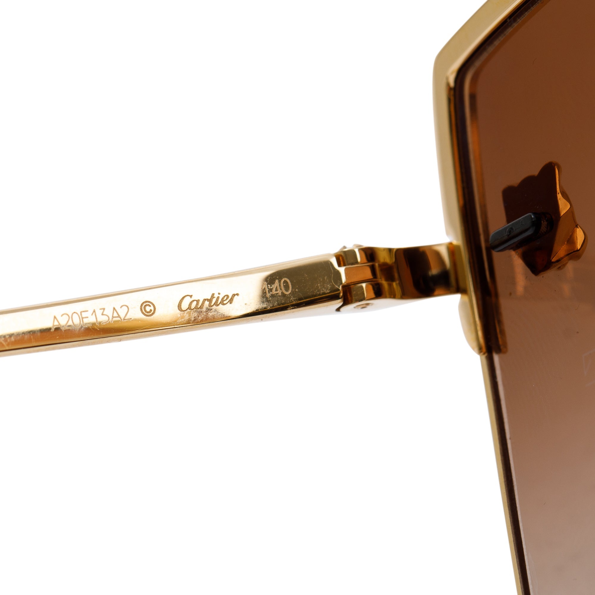 Cartier 140 Panthere De Cartier Sunglasses w/ Case