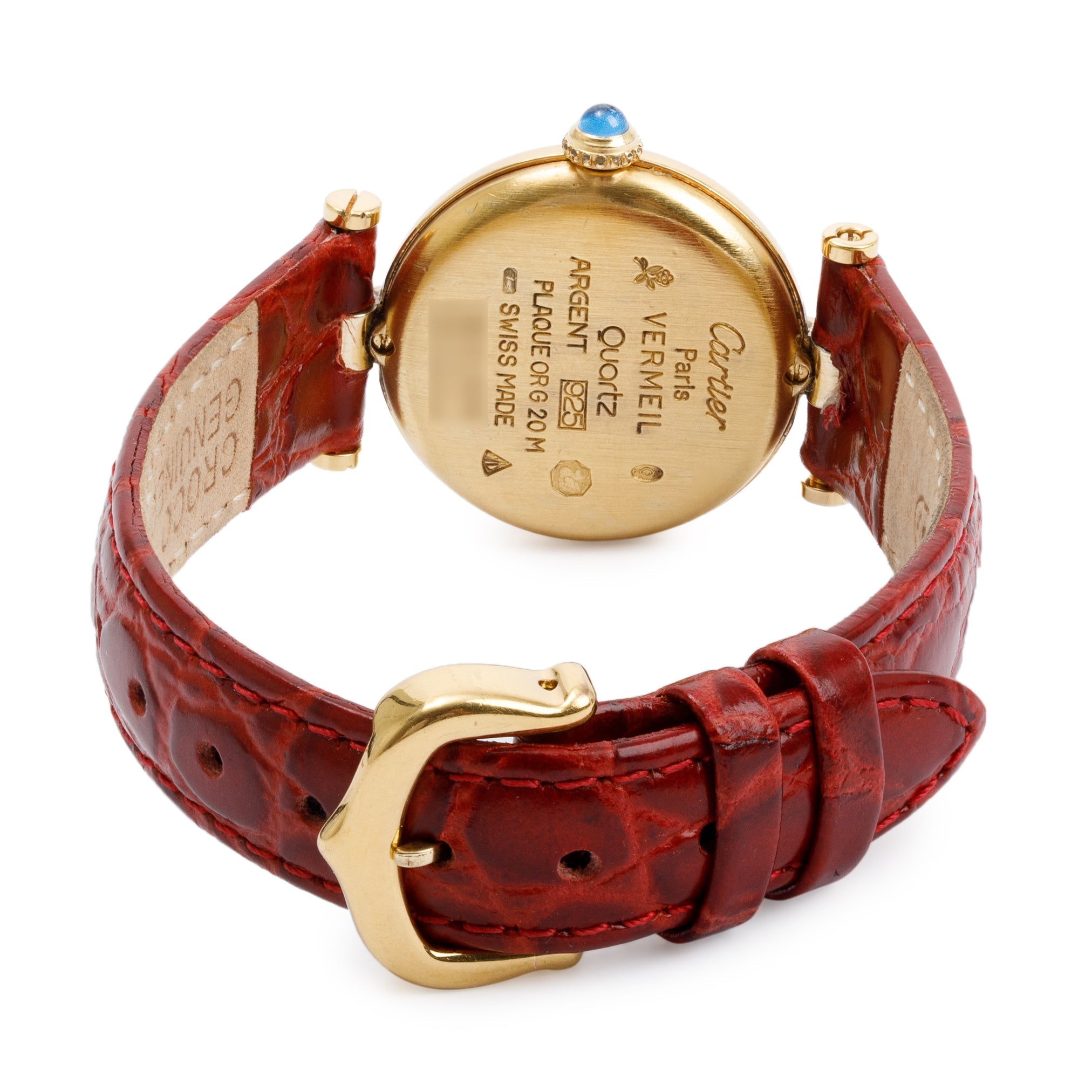 Cartier 18k Gold Vermeil Sterling Silver Must De Cartier Vendome