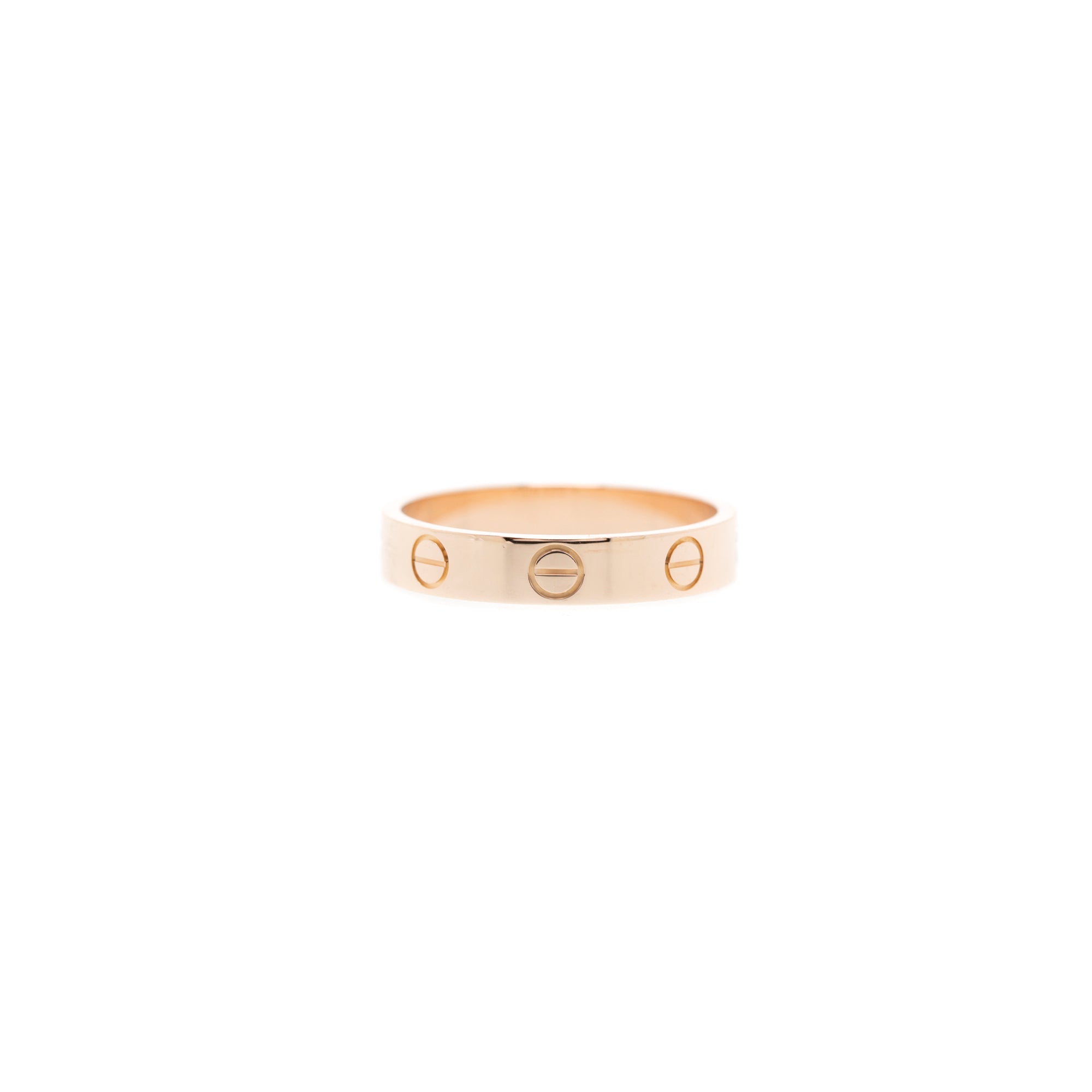 Cartier 18k Rose Gold 3.6 MM Love Wedding Band Ring