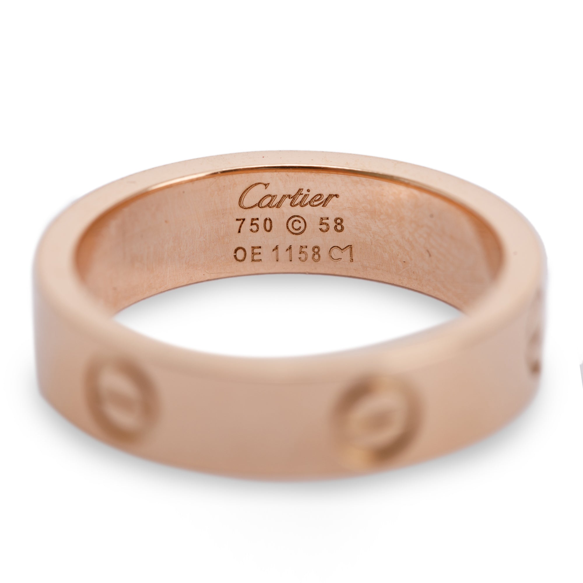 Cartier 18k Rose Gold 5.5 MM Love Ring