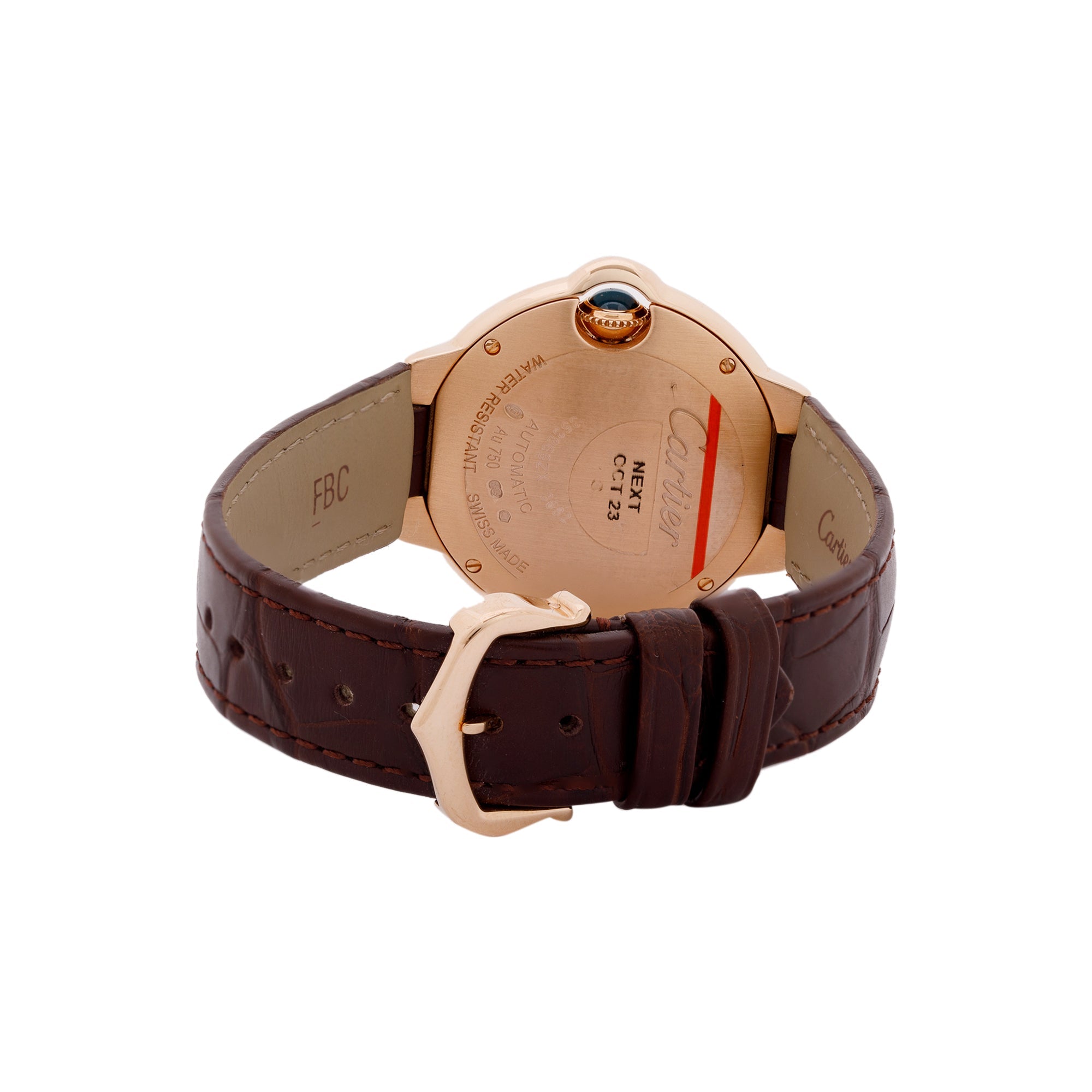 Cartier 18k Rose Gold Ballon Bleu de Cartier 33 MM Watch w/ Box & Papers