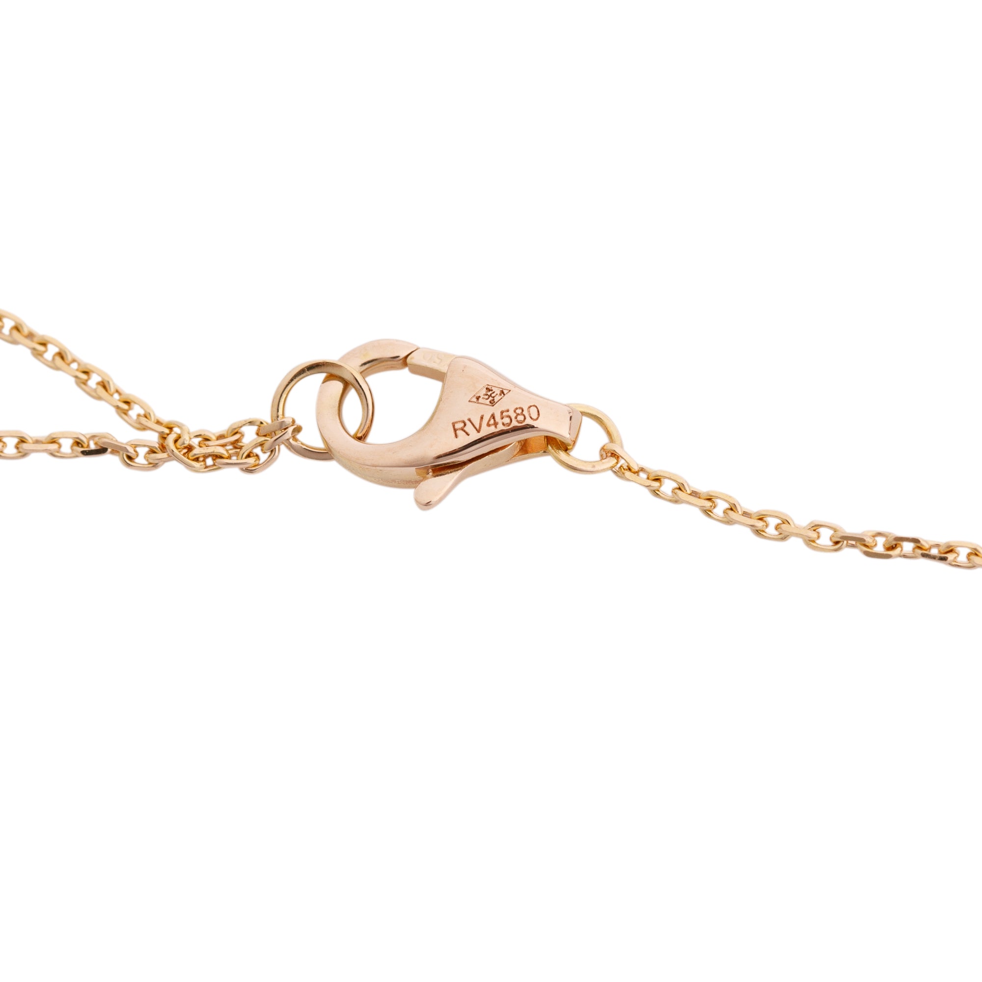 Cartier 18k Rose Gold Diamond Mini Cross Pendant Necklace