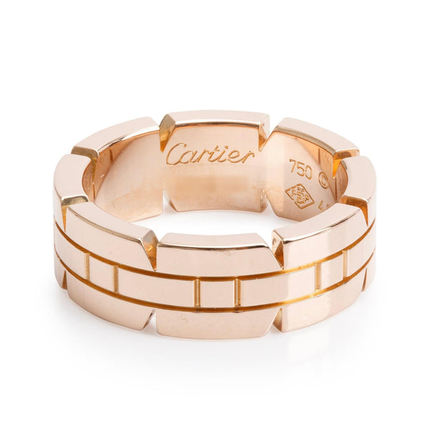 Cartier 18k Rose Gold Tank Francaise Ring, Size 48 w/ Box - Main Image