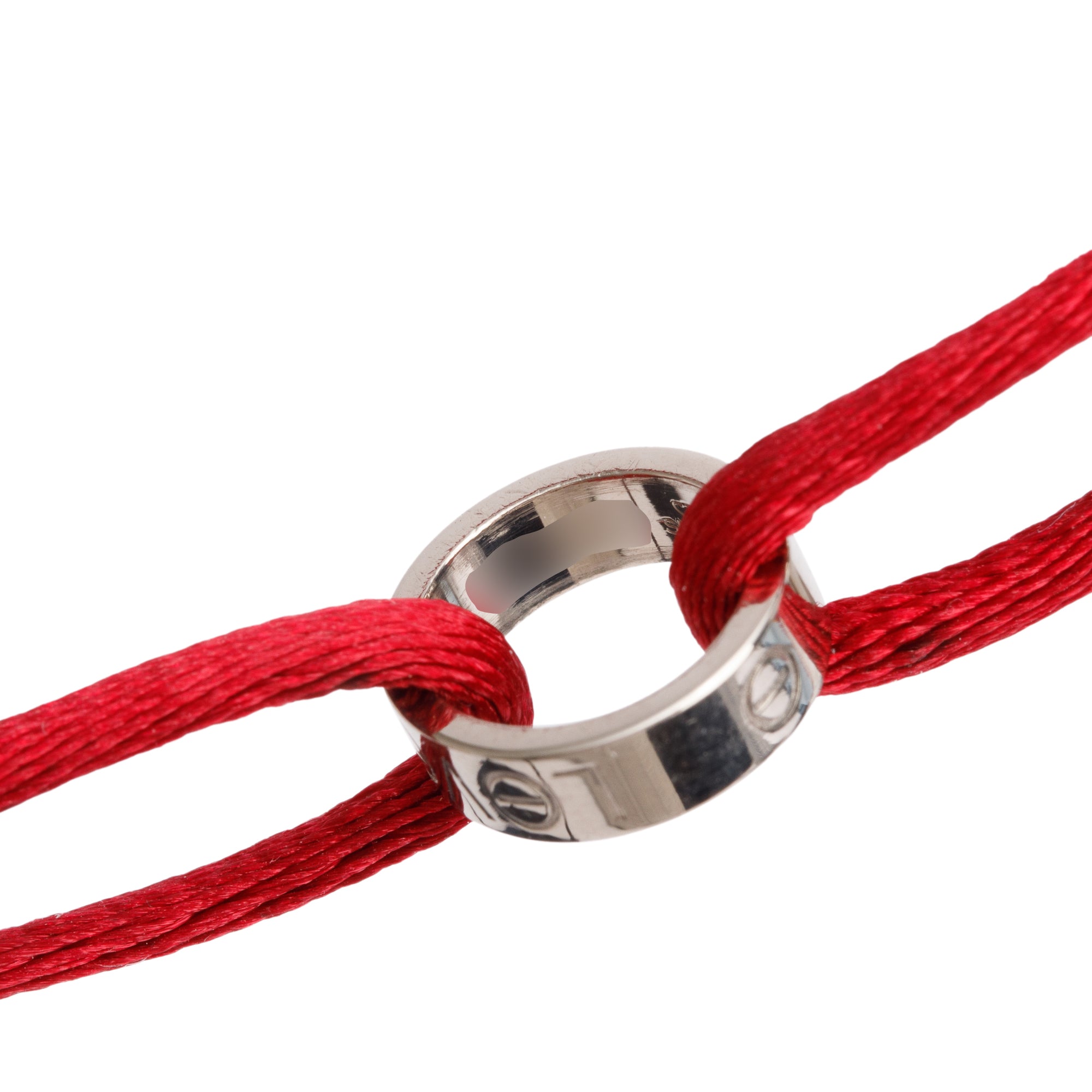 Cartier 18k White Gold Love Cord Bracelet