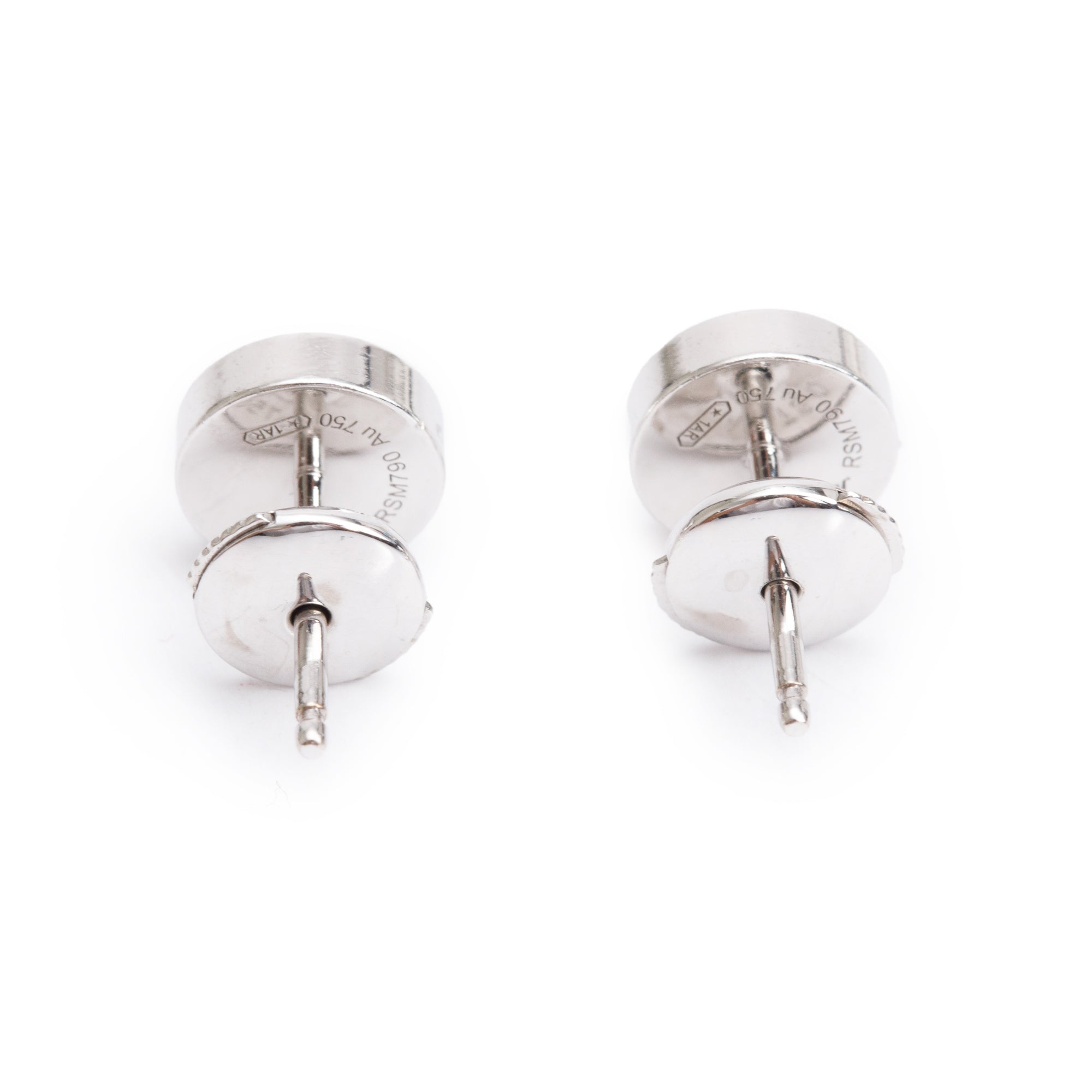 Cartier 18k White Gold Love Stud Earrings w/ Box