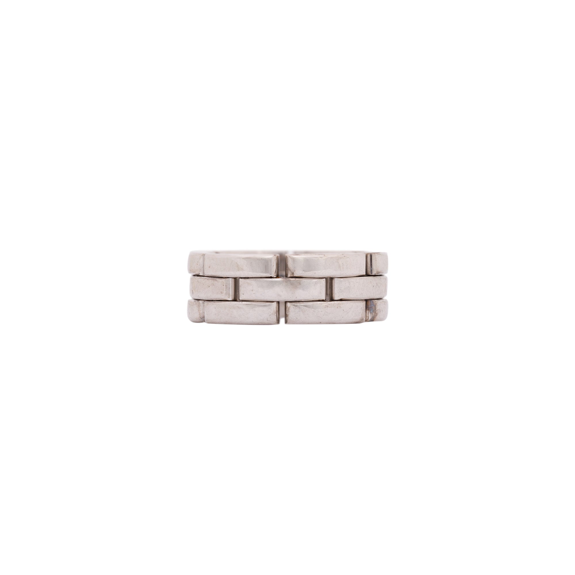 Cartier 18k White Gold Maillon Panthere Ring