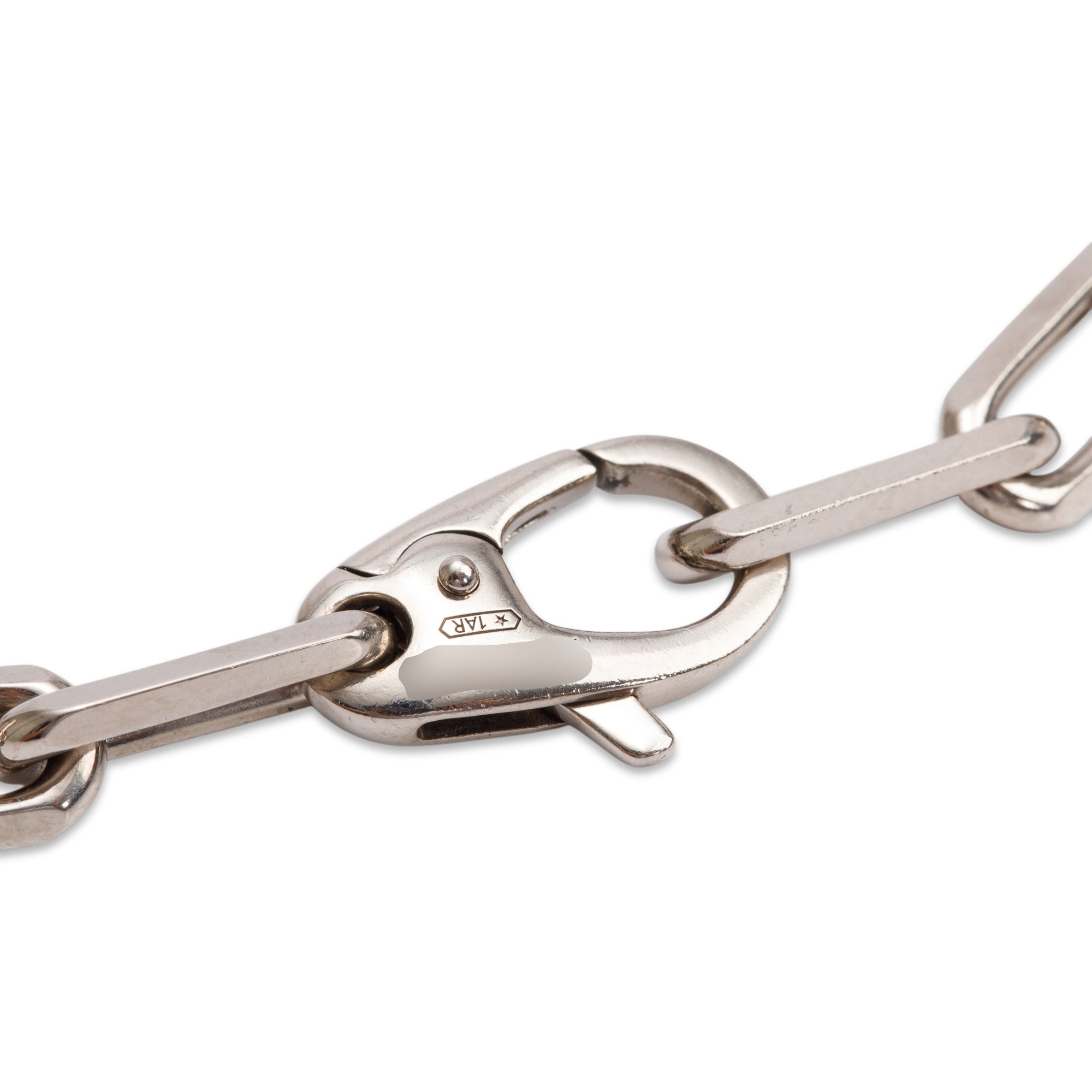 Cartier 18k White Gold Santos de Cartier Necklace