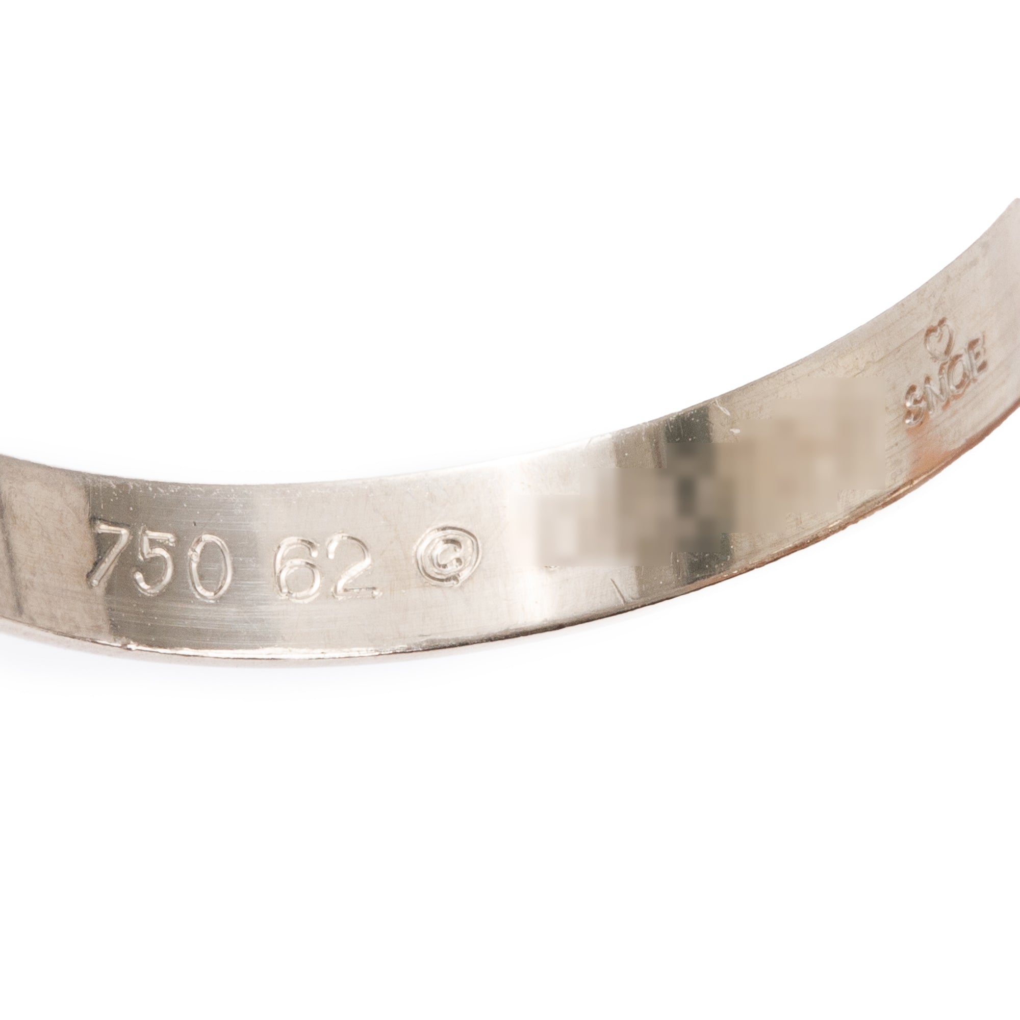 Cartier 18k White Gold Trinity Rolling Ring, Size 62 10