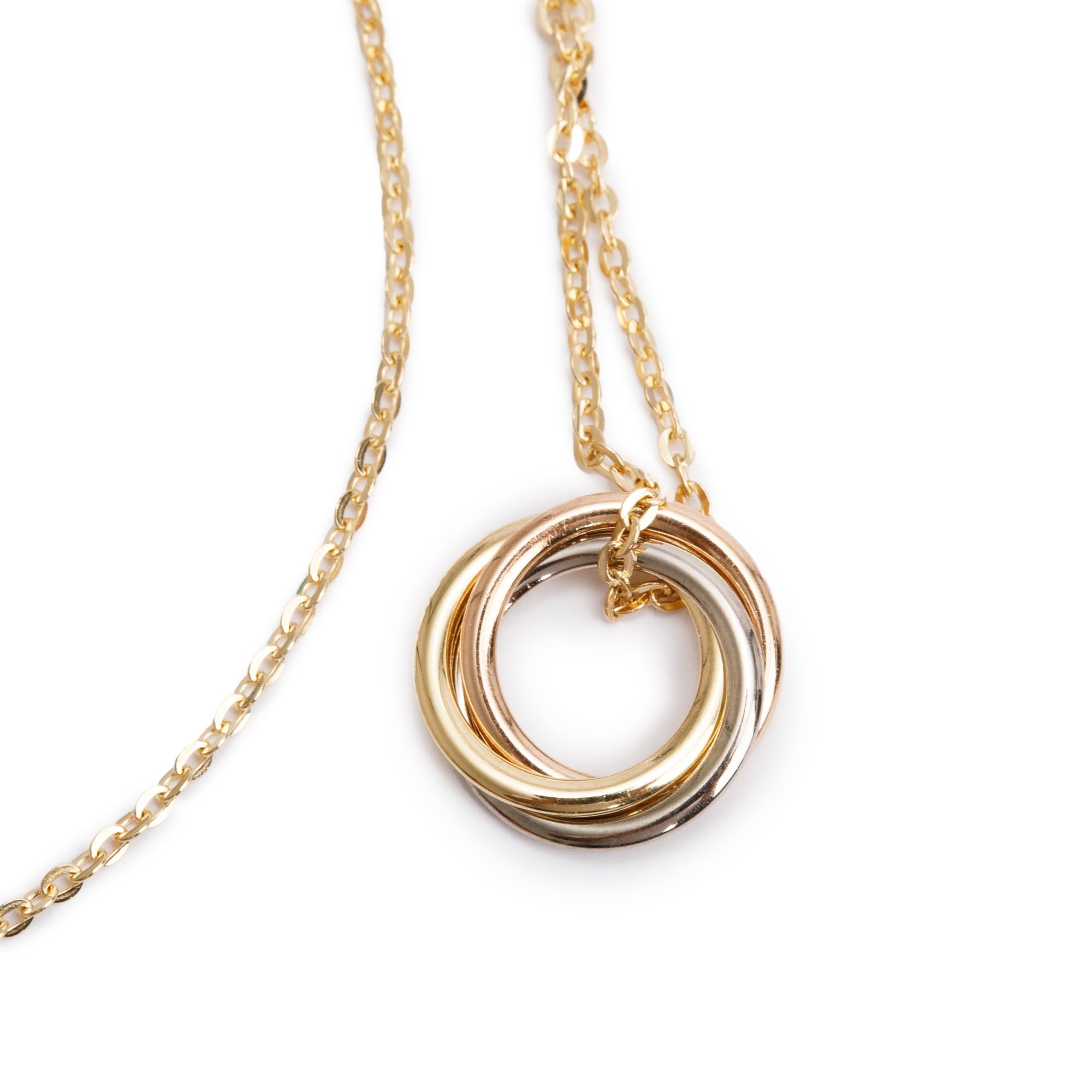 Cartier 18k White, Yellow & Rose Gold Trinity Bracelet w/ Box