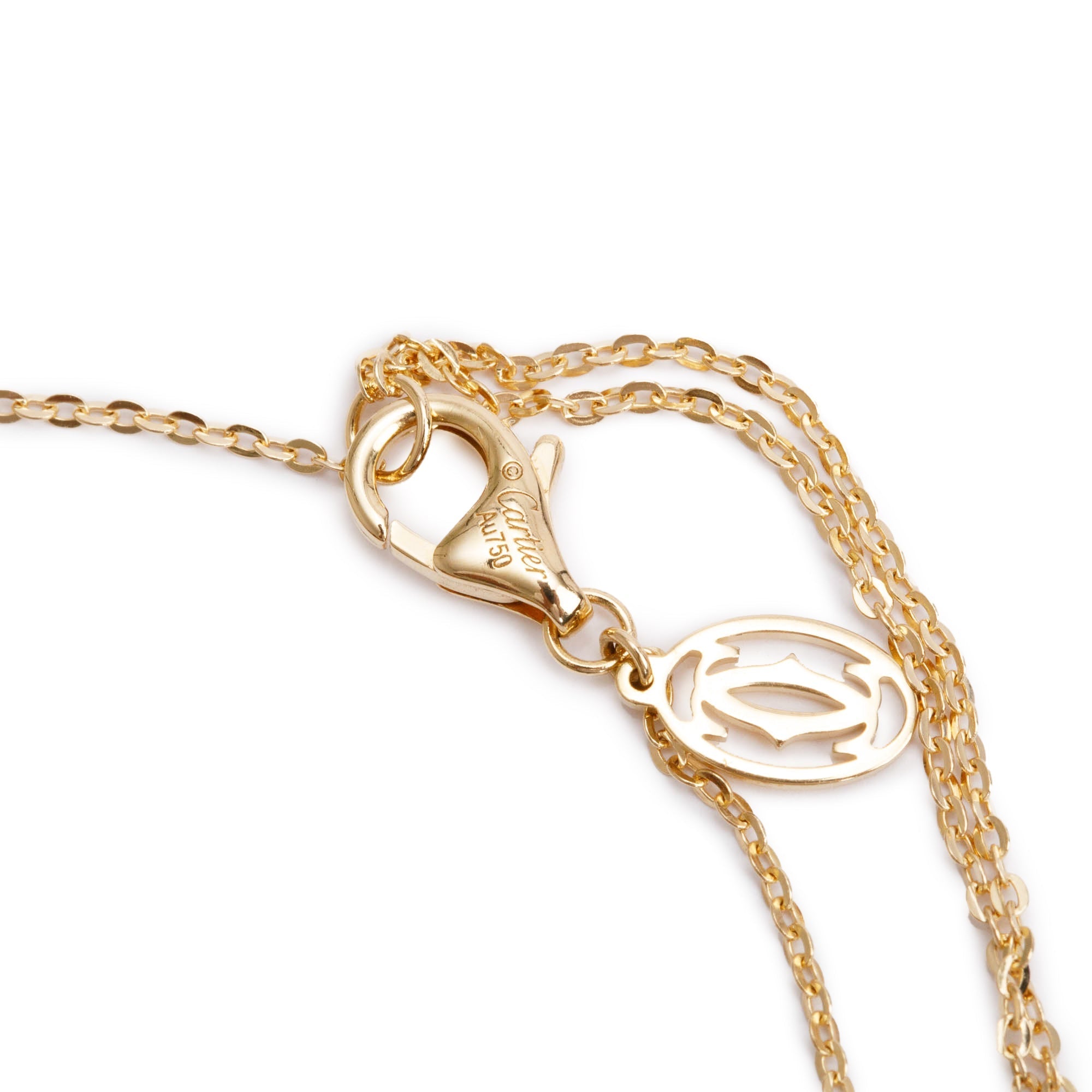 Cartier 18k White, Yellow & Rose Gold Trinity Bracelet w/ Box