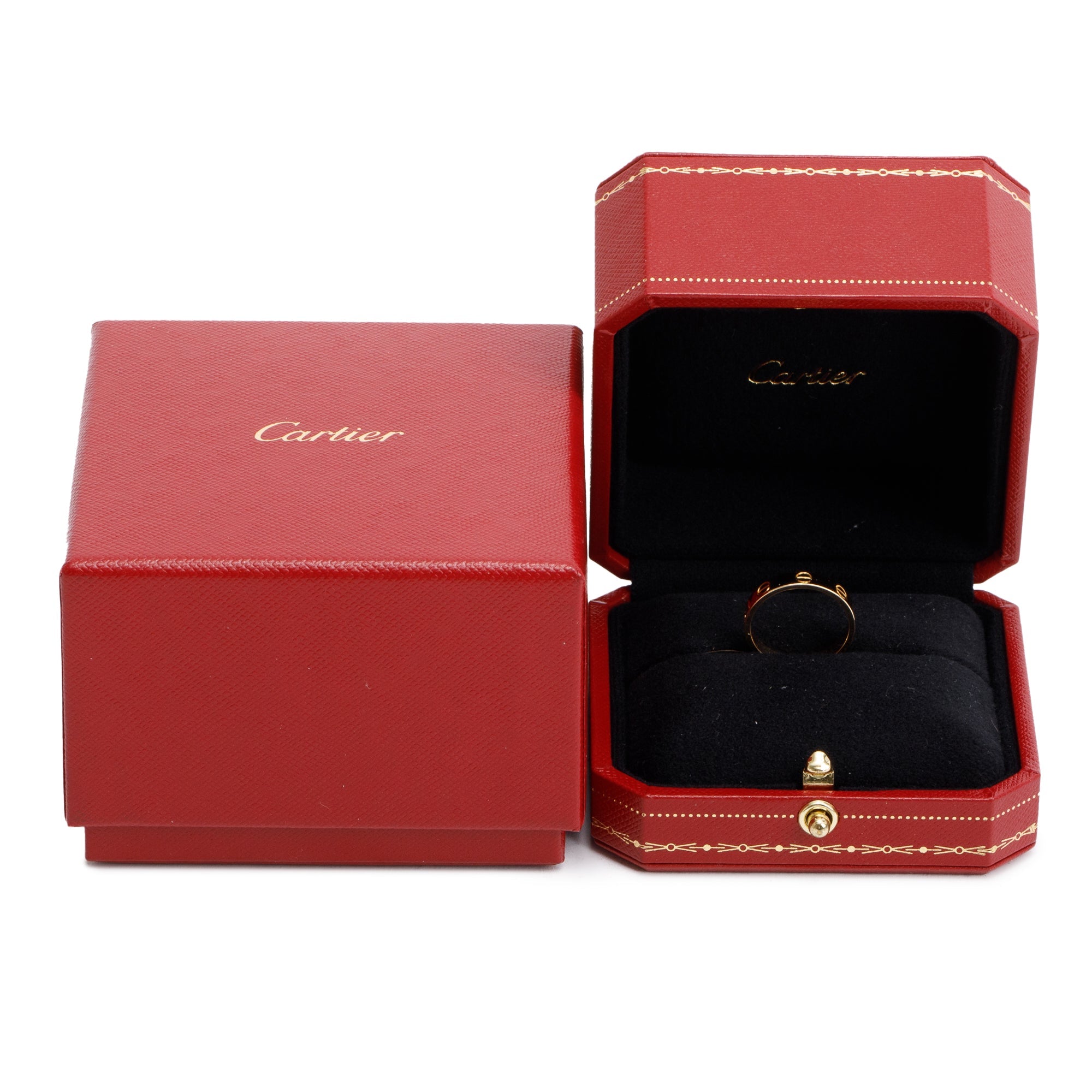 Cartier 18k Yellow Gold 3.6 mm Love Wedding Band Ring, Size 52 6 w/ Box
