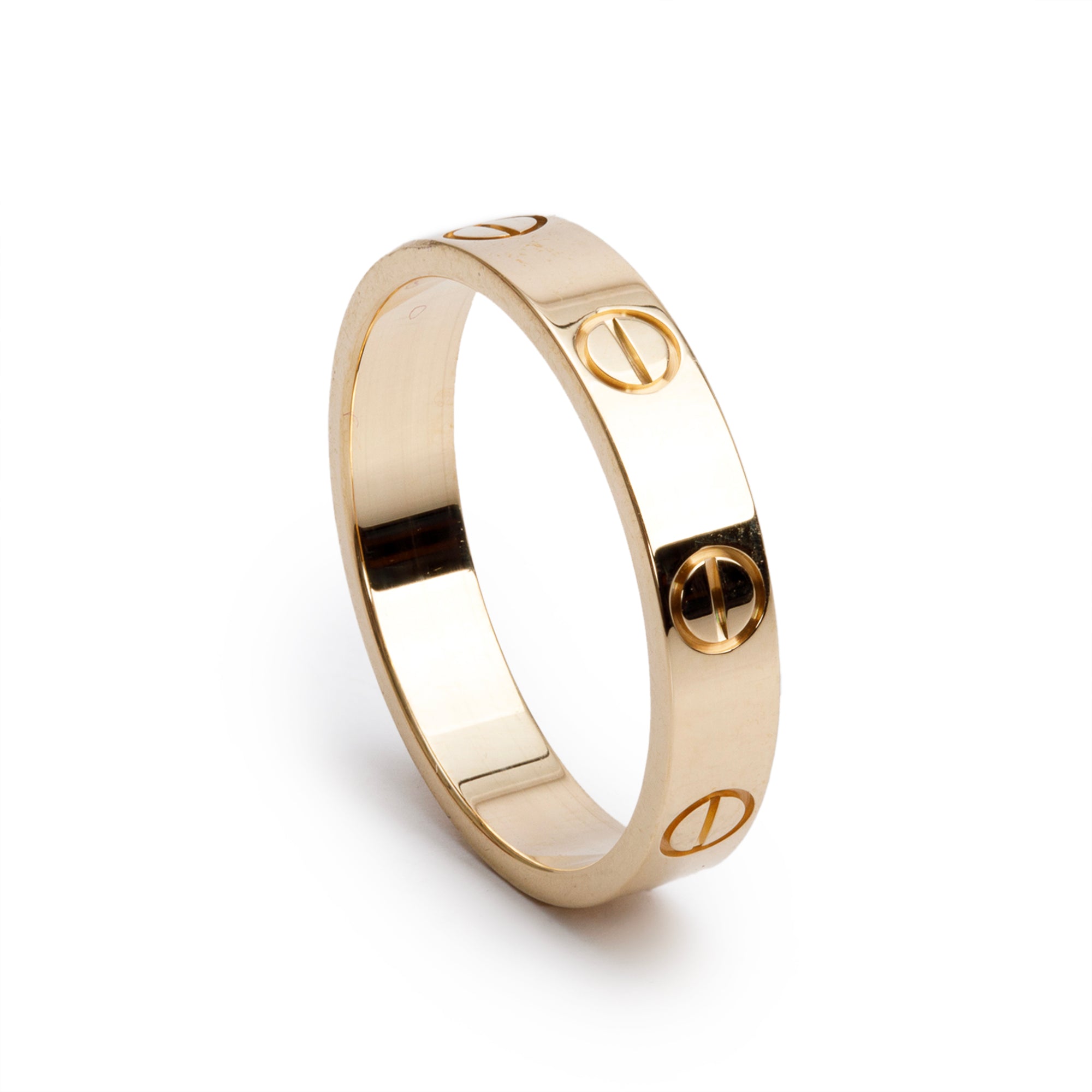 Cartier 18k Yellow Gold 3.6 mm Love Wedding Band Ring, Size 52 6 w/ Box