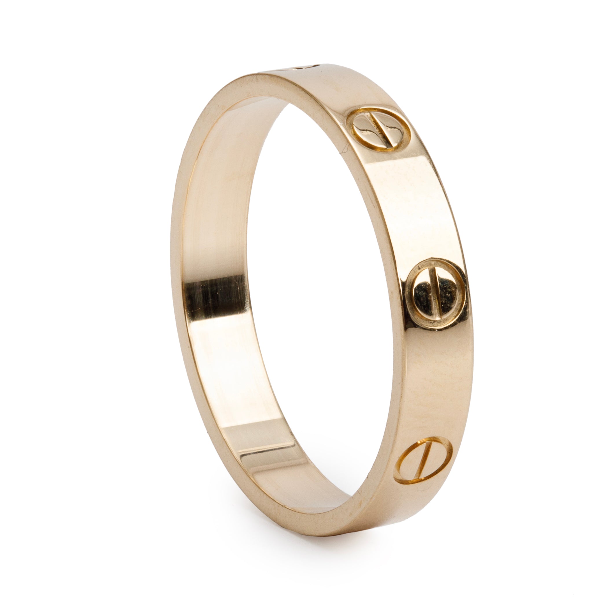 Cartier 18k Yellow Gold 3.6 mm Love Wedding Band Ring, Size 58 8.5