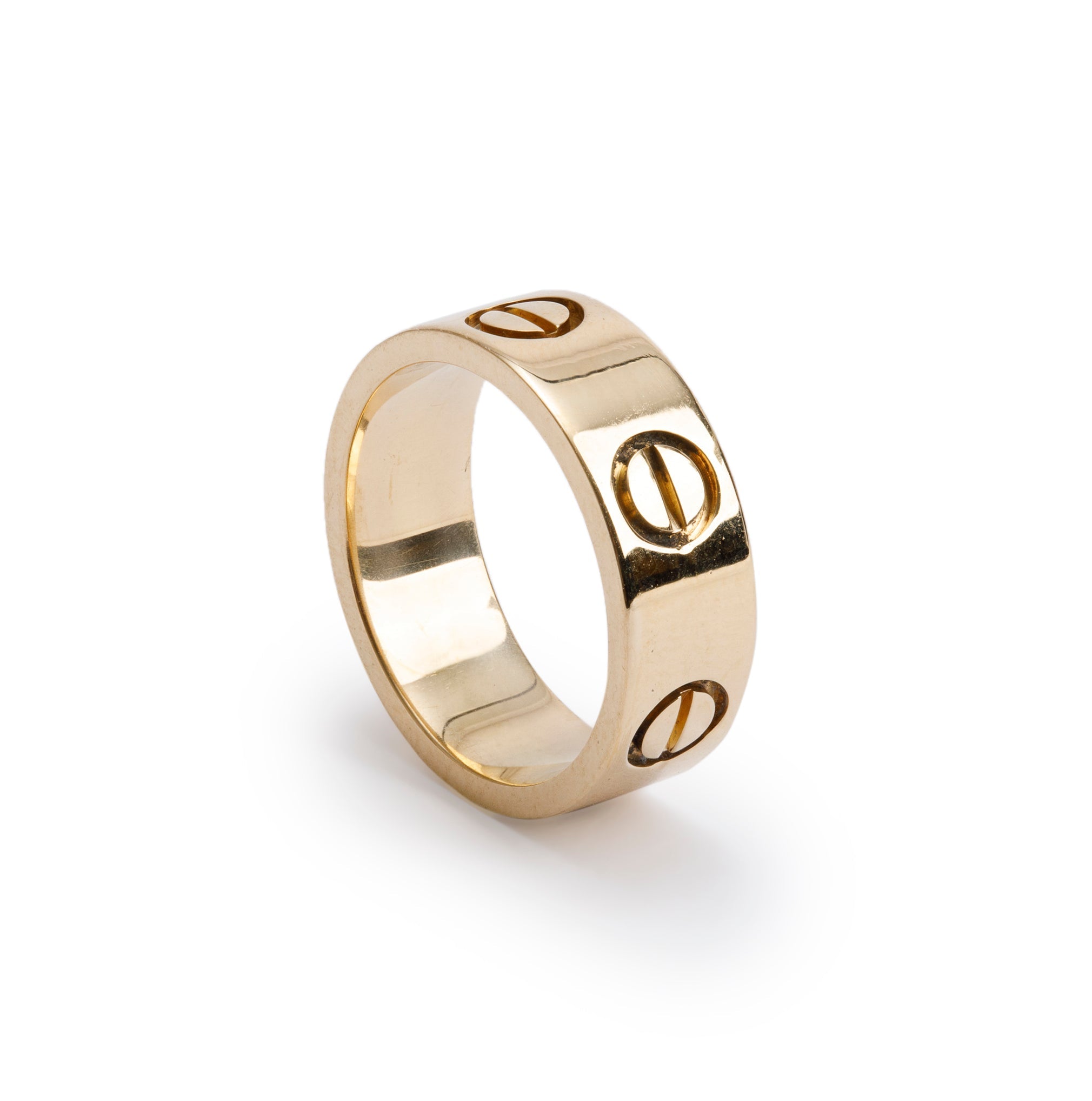 Cartier 18k Yellow Gold 5.5 MM Love Ring, Size 45 3.5