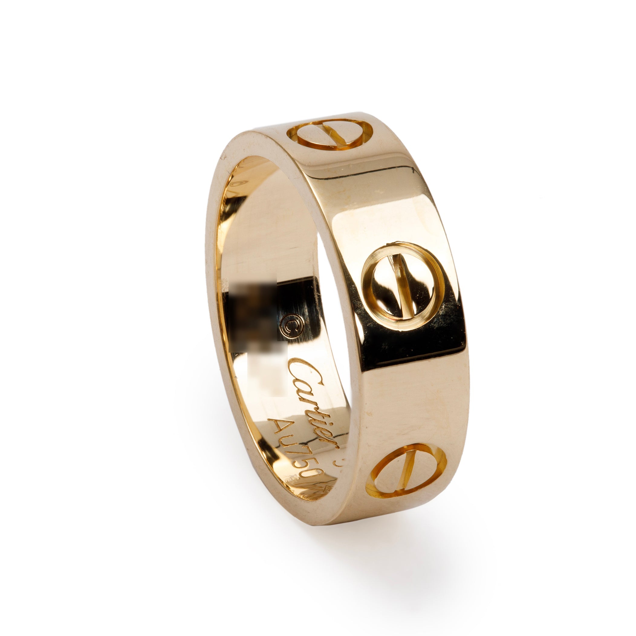 Cartier 18k Yellow Gold 5.5 MM Love Ring, Size 50 5.25 w/ Box & Certificate