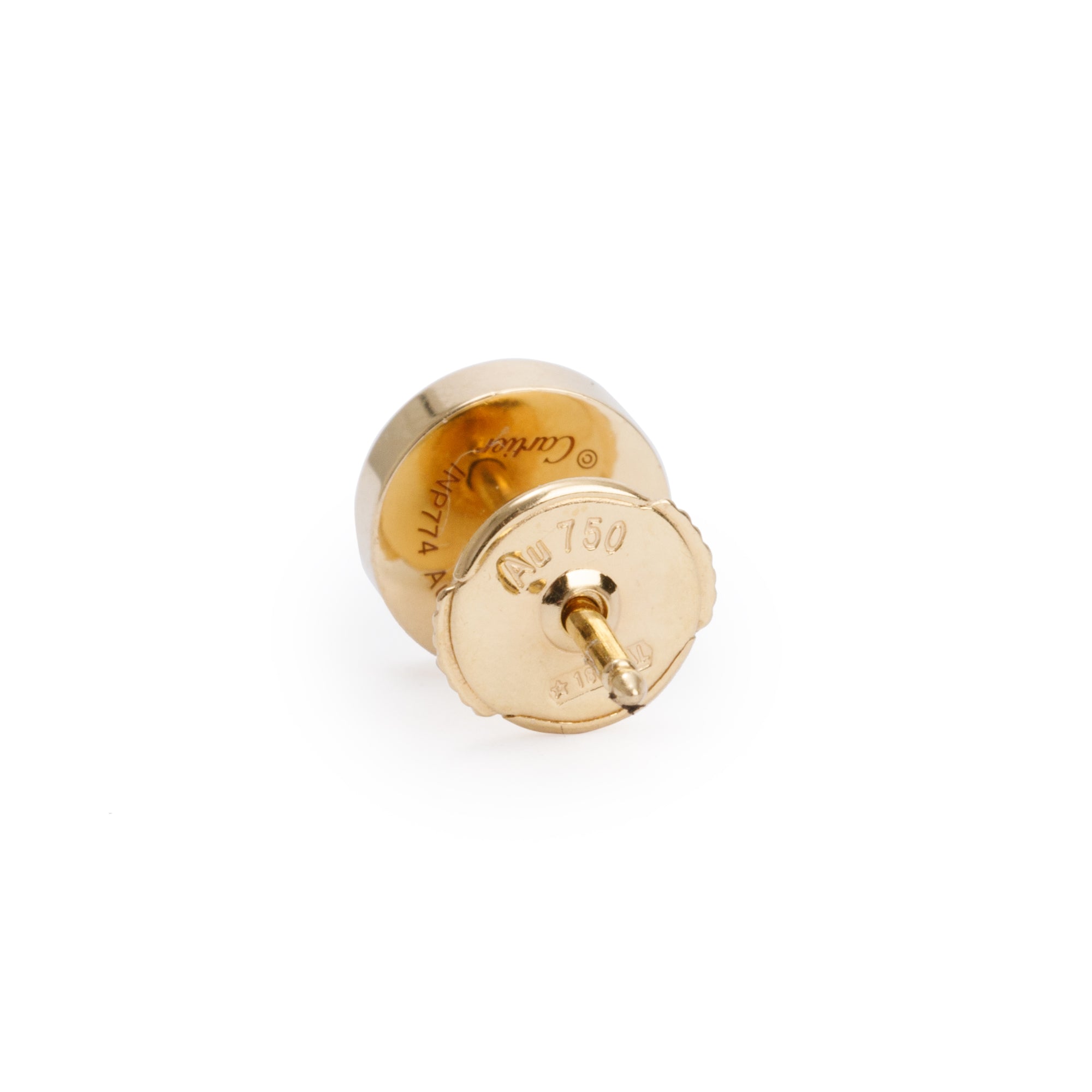 Cartier 18k Yellow Gold 7.2 MM Love Stud Earrings w/ Box