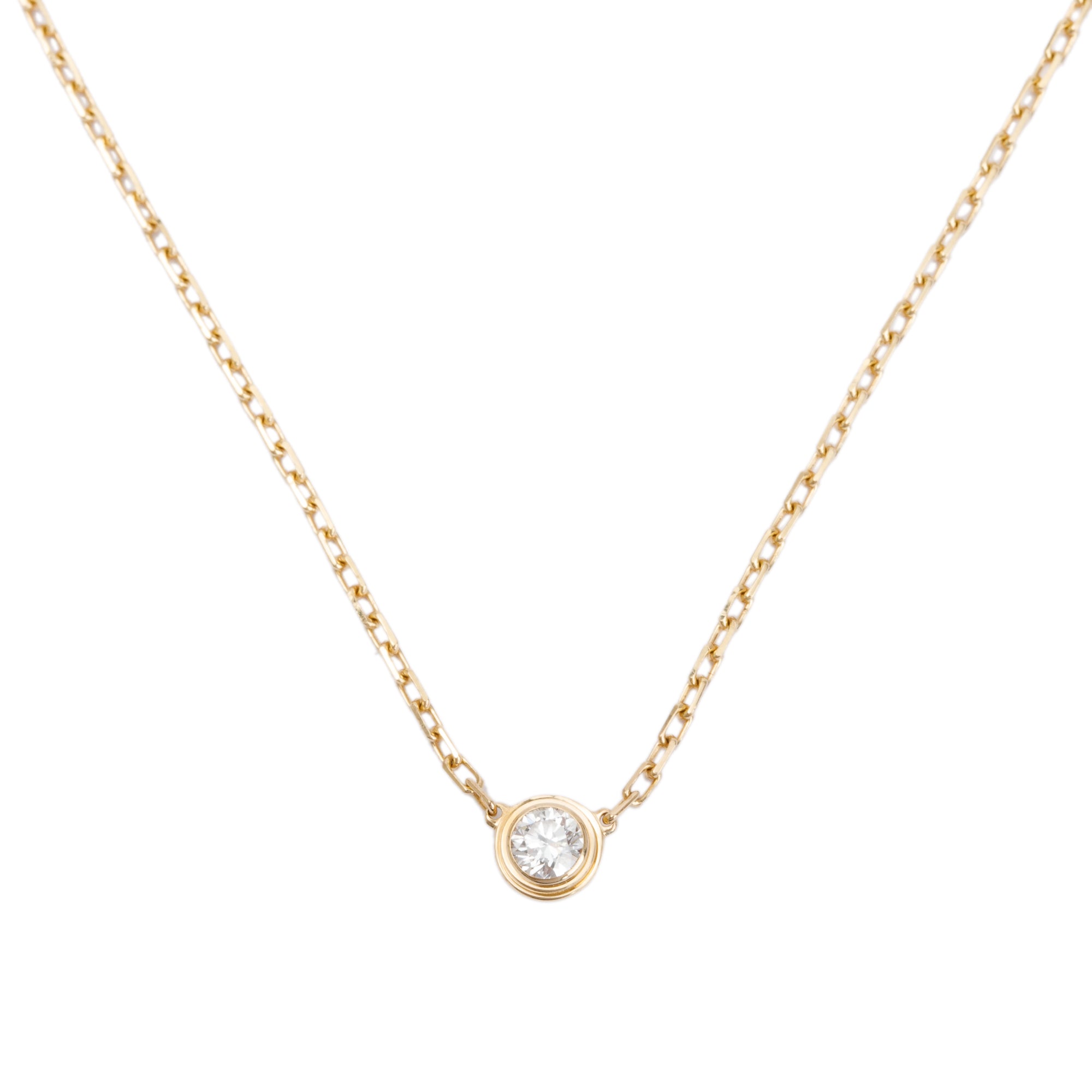 Cartier 18k Yellow Gold D'Amour Necklace, Small Model w/ Box