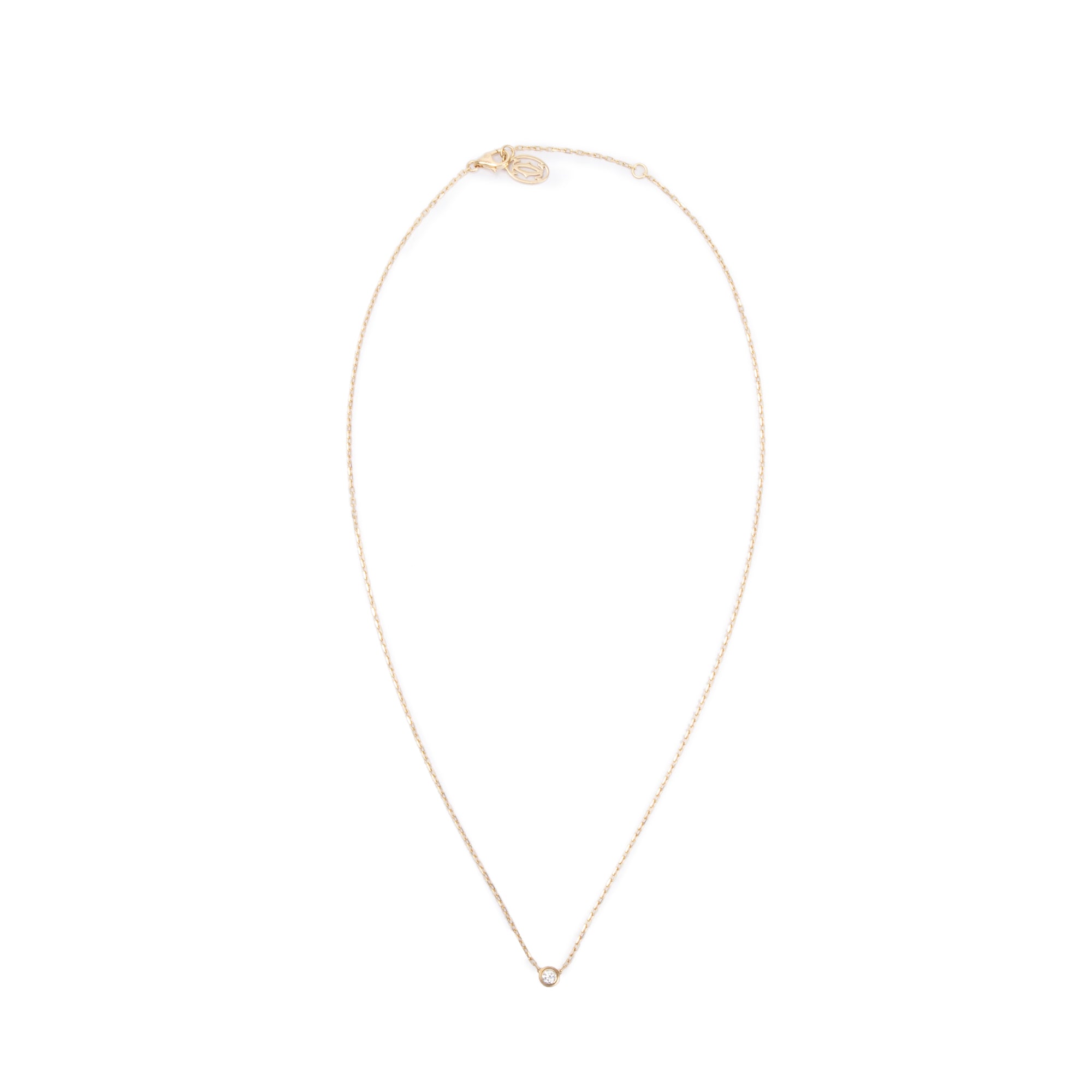 Cartier 18k Yellow Gold D'Amour Necklace, Small Model w/ Box