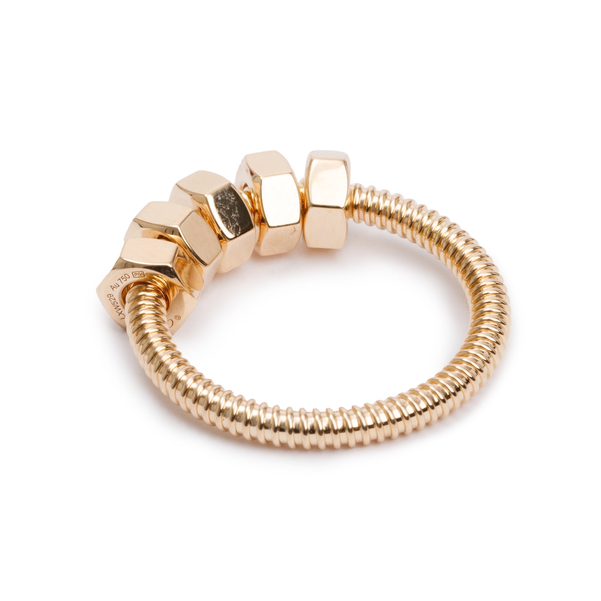 Cartier 18k Yellow Gold Ecrou de Cartier Ring, Size 53 6.25 w/ Box