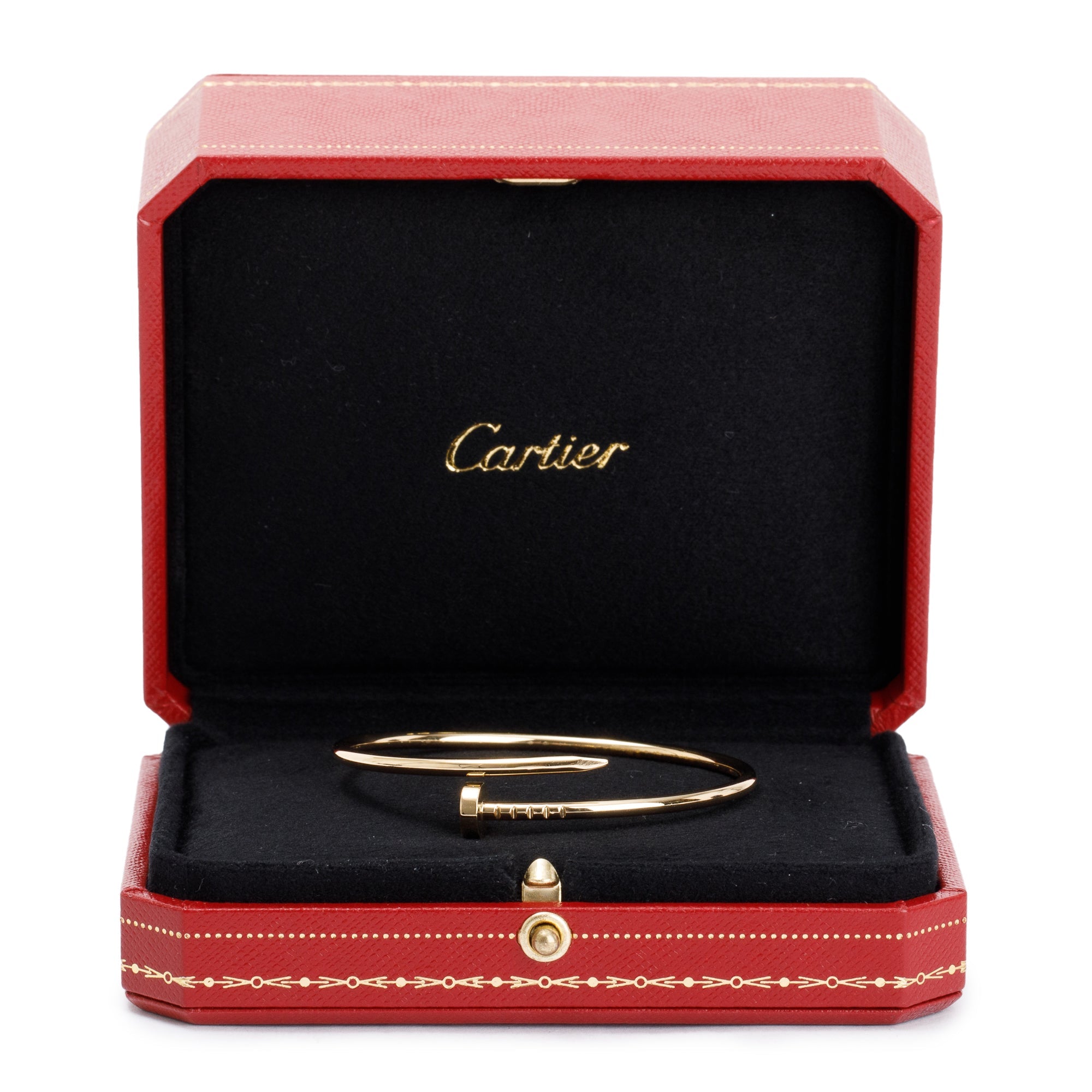 Cartier 18k Yellow Gold Juste Un Clou Bracelet, Small Model, Size 15 w/ Box & Receipt