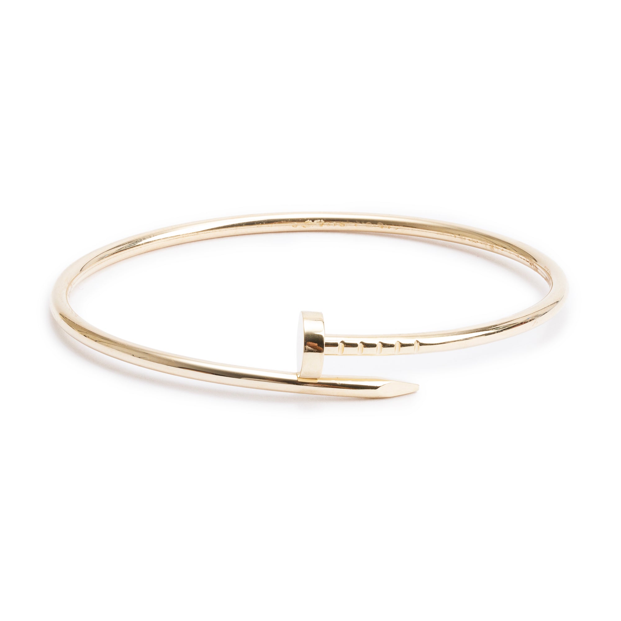 Cartier 18k Yellow Gold Juste Un Clou Bracelet, Small Model, Size 16 w/ Box