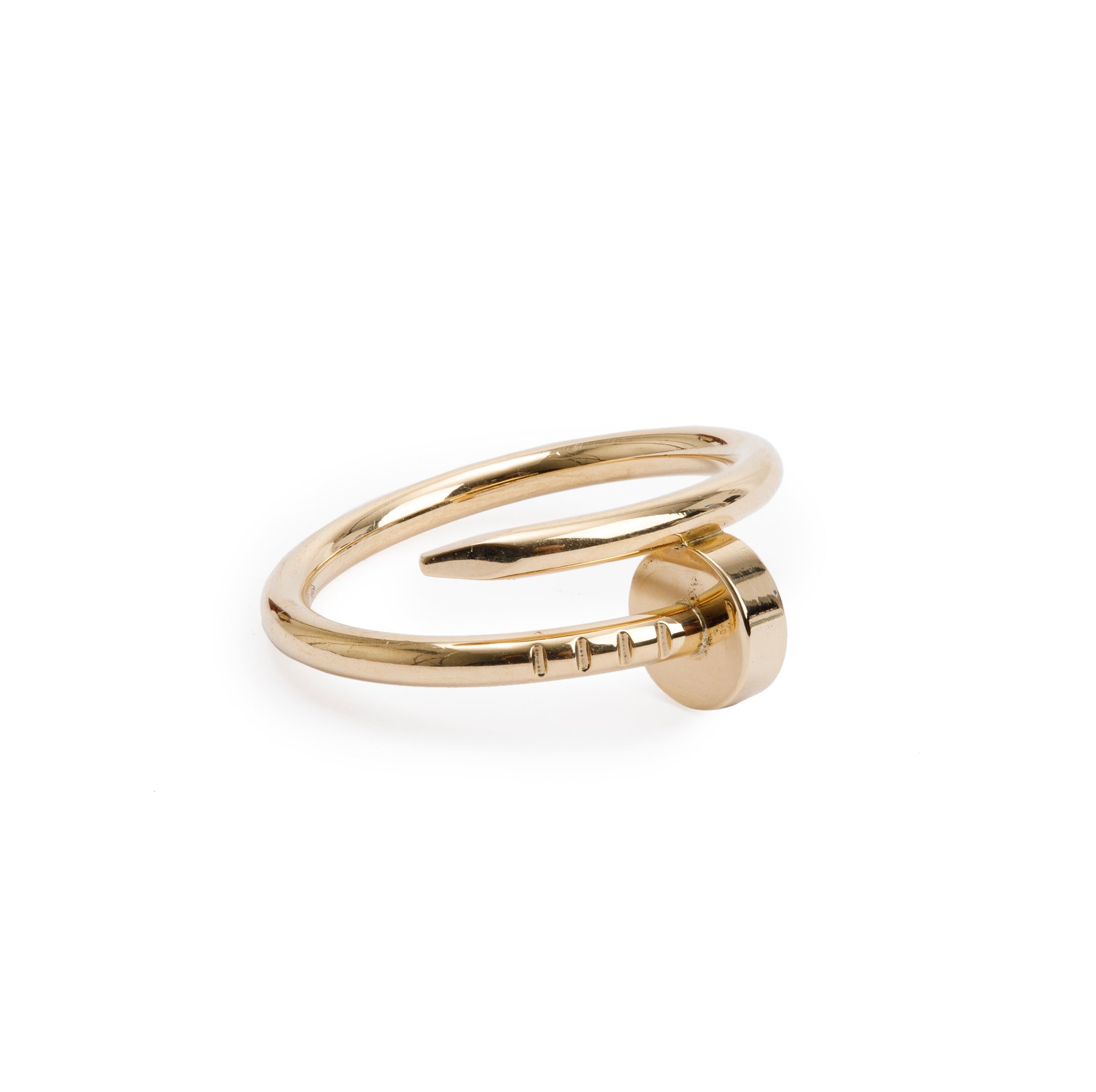 Cartier 18k Yellow Gold Juste Un Clou Ring, Small Model, Size 46 3.75