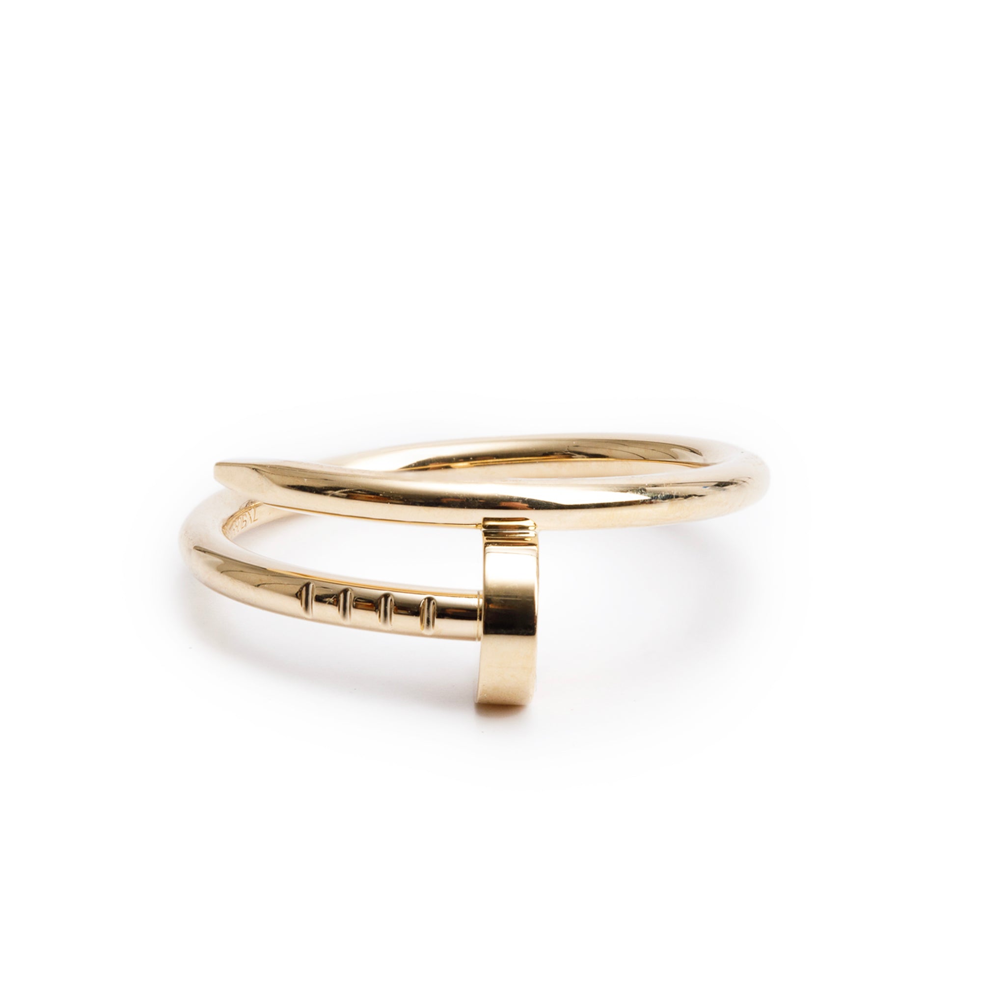 Cartier 18k Yellow Gold Juste Un Clou Ring, Small Model, Size 52 6 w/ Box