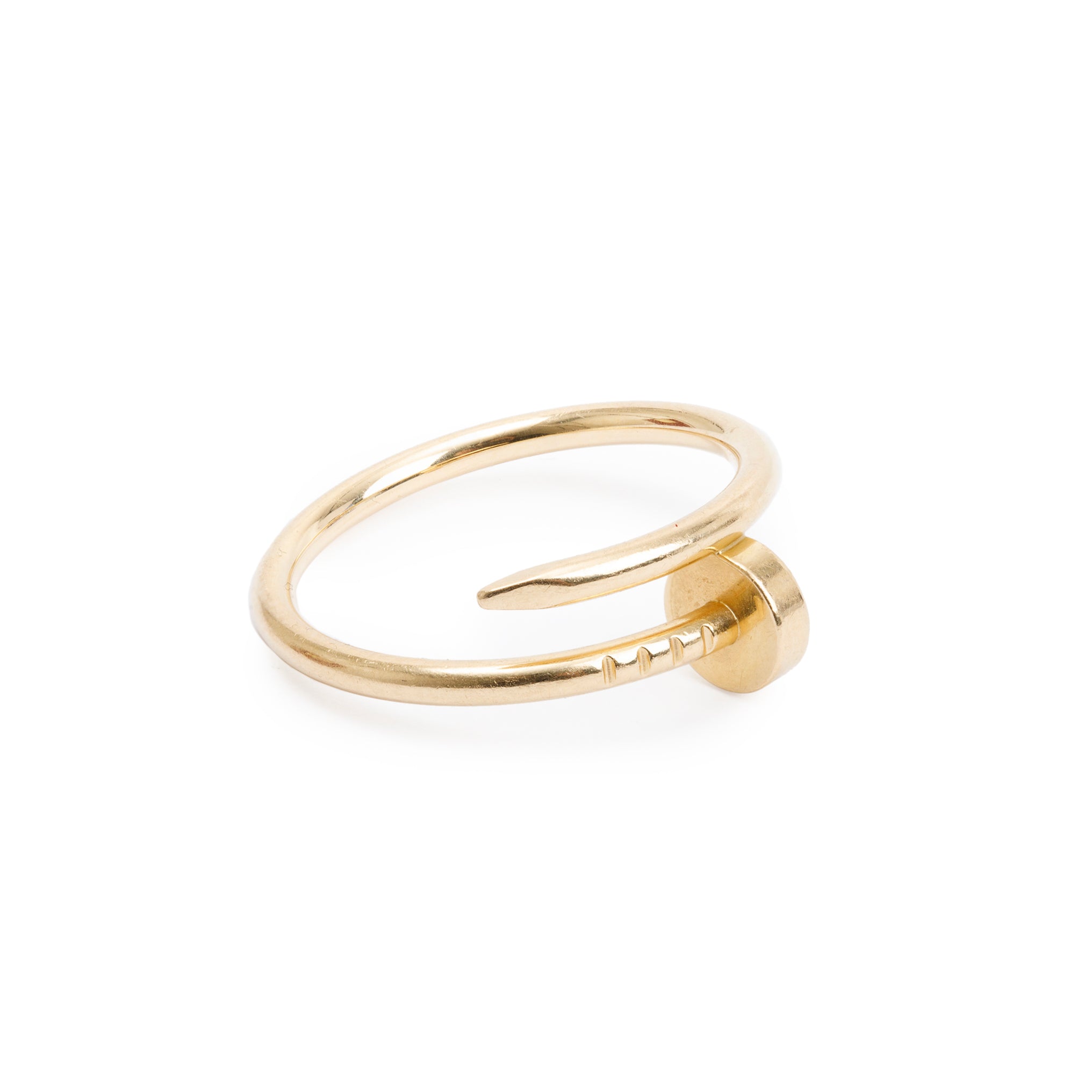 Cartier 18k Yellow Gold Juste Un Clou Ring, Small Model, Size 55 7.25 w/ Box