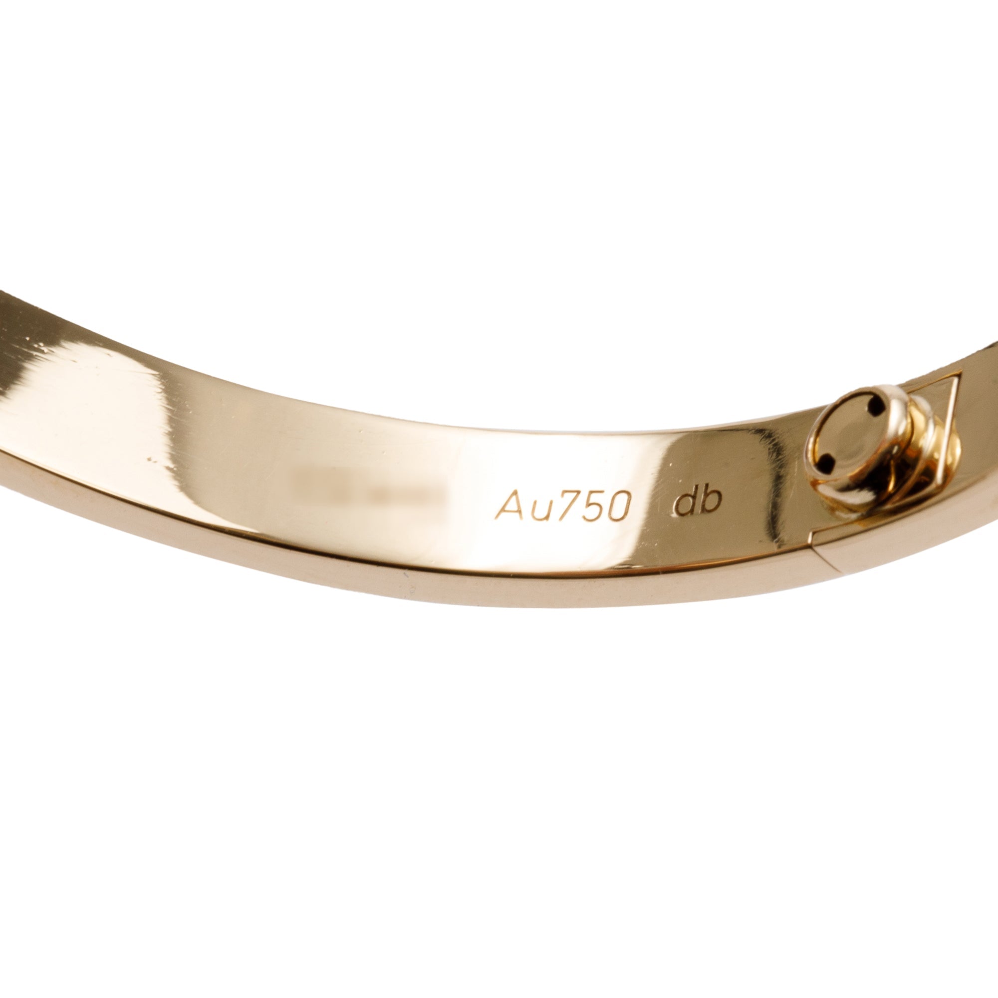 Cartier 18k Yellow Gold Love Bracelet, Size 18 w/ Box