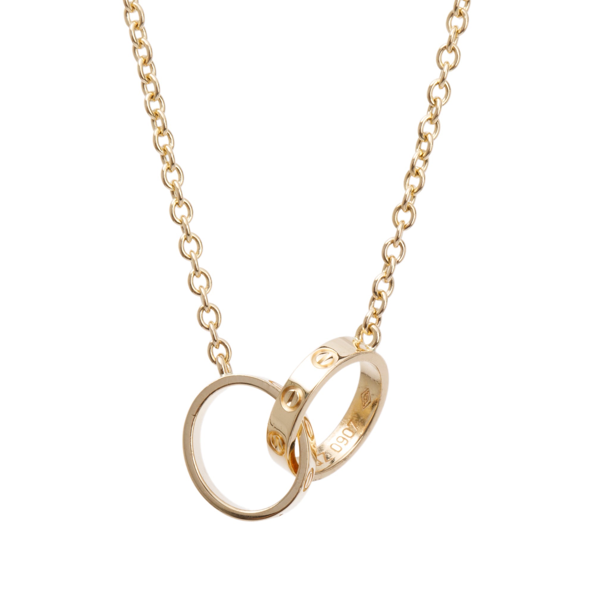 Cartier 18k Yellow Gold Love Necklace w/ Box