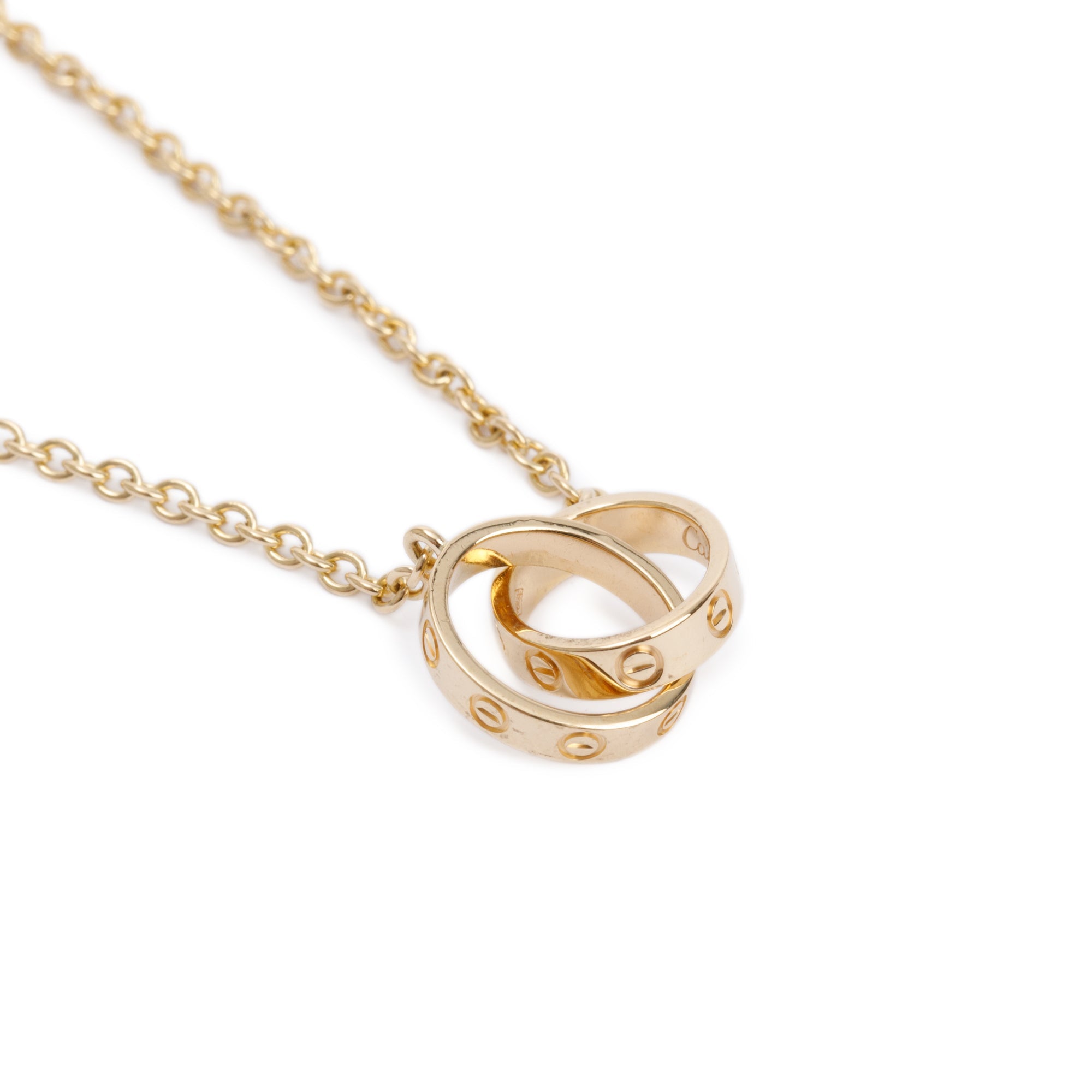 Cartier 18k Yellow Gold Love Necklace w/ Box