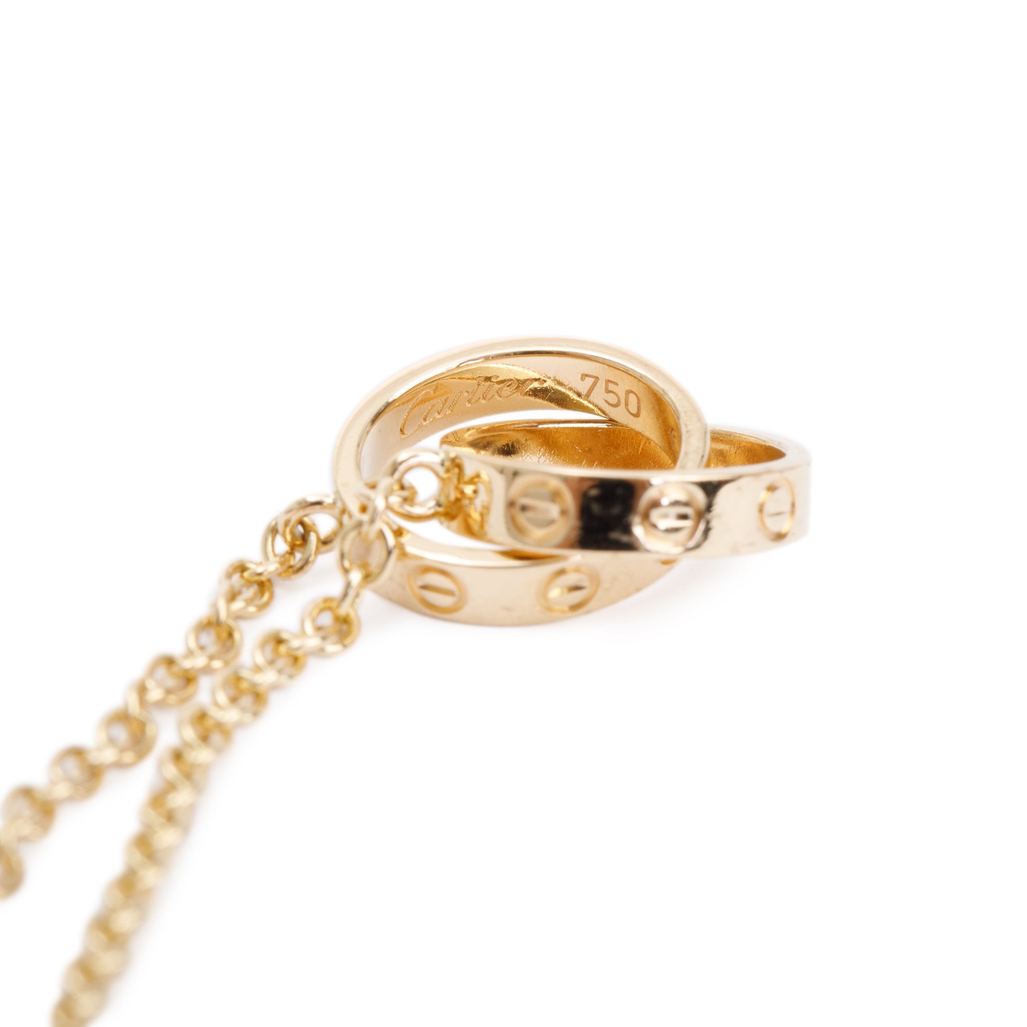 Cartier 18k Yellow Gold Love Necklace w/ Box