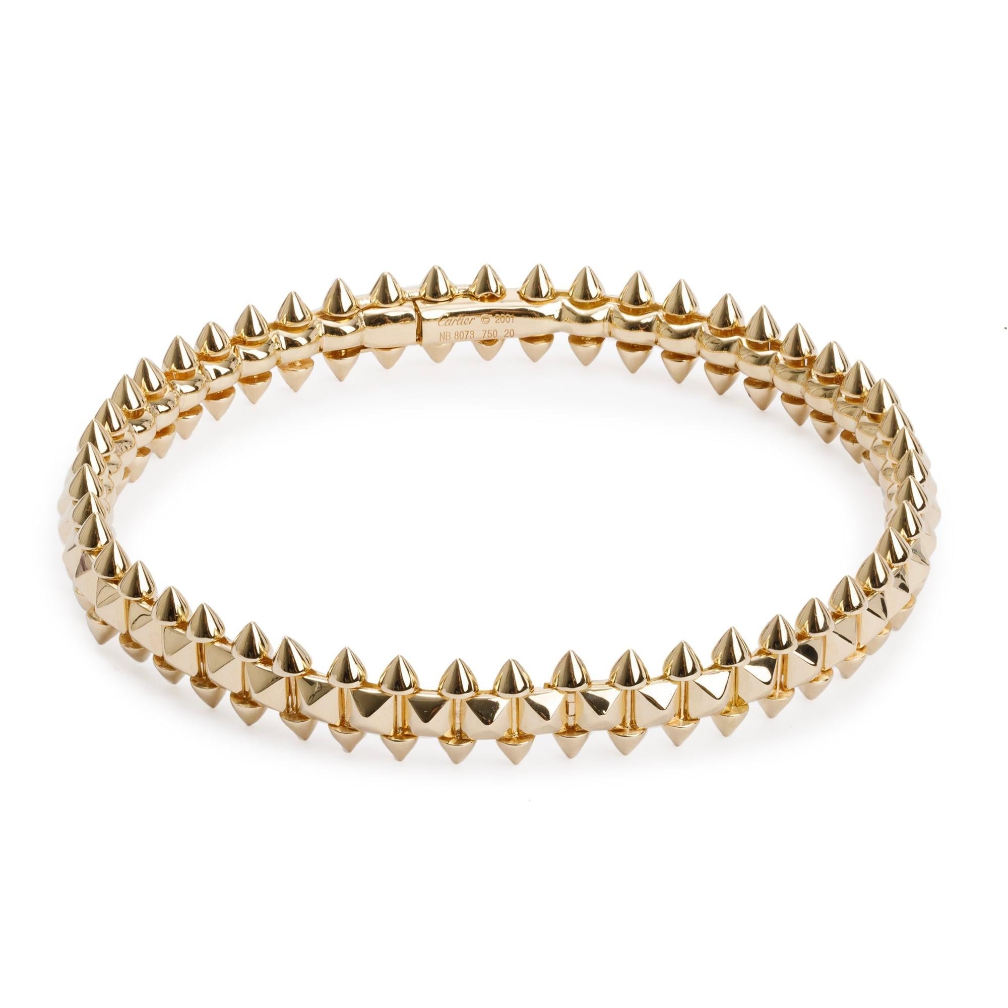 Cartier 18k Yellow Gold Medium Clash Bracelet, MM Size 20 – OLIVER'S