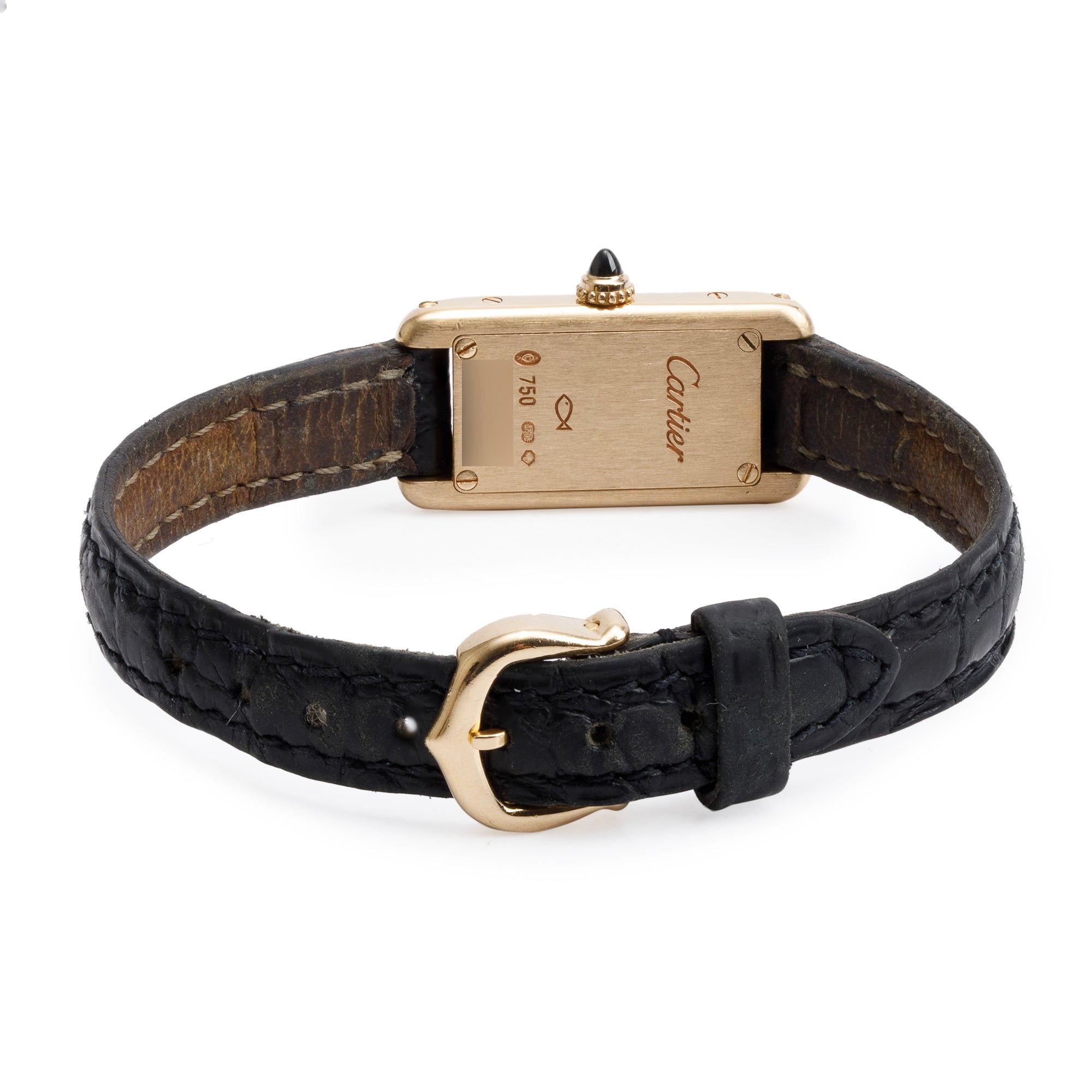 Cartier 18k Yellow Gold Mini Tank Louis Allongee Watch 2443