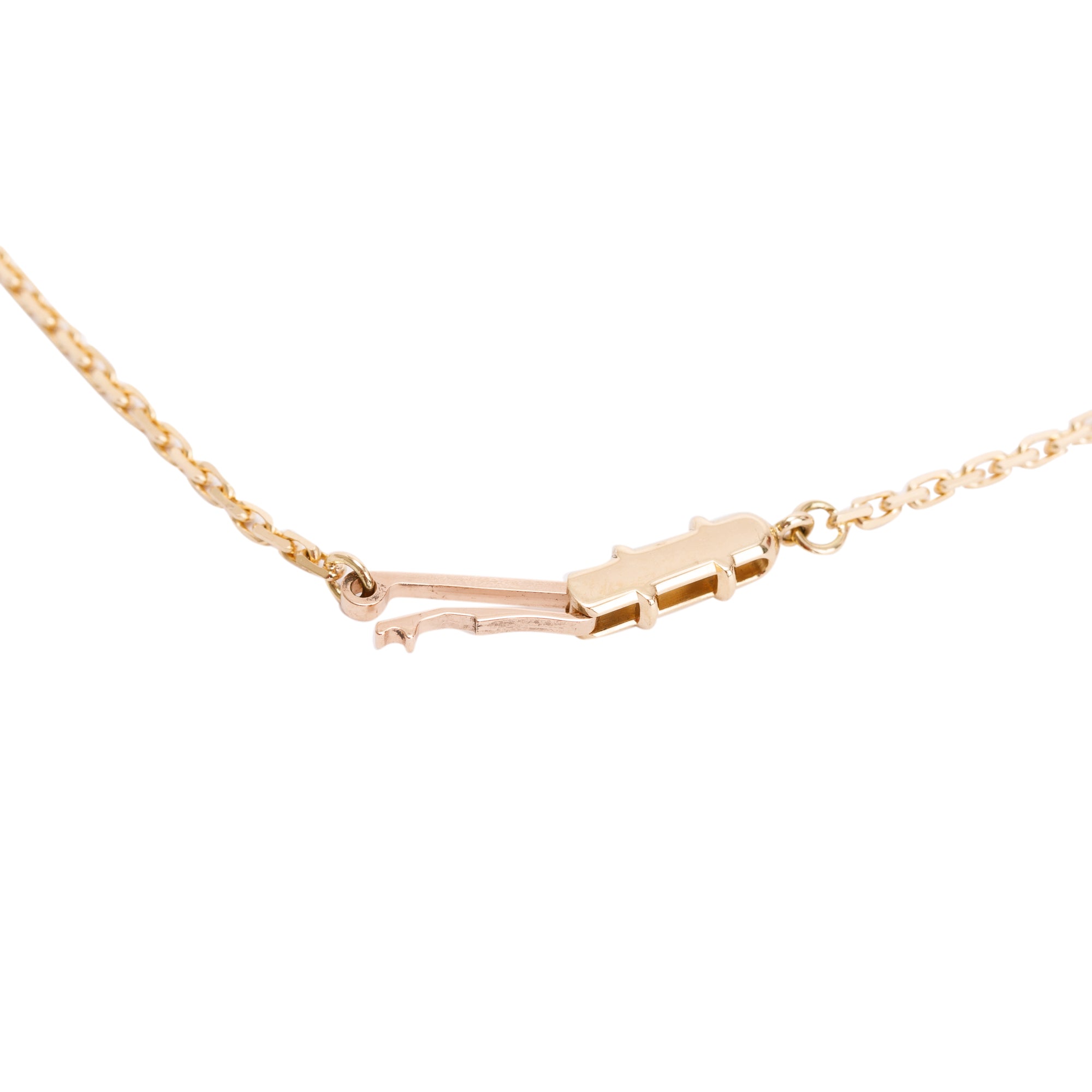 Cartier 18k Yellow Gold Pave Diamond Love Pendant Necklace w/ Box & Certificate