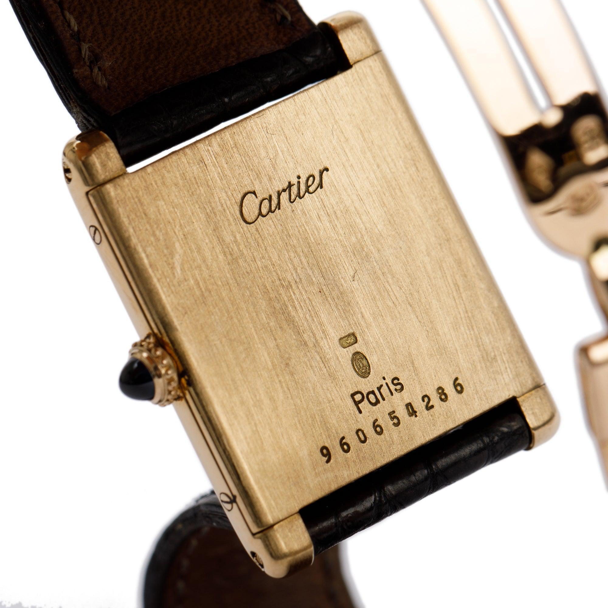 Cartier 18k Yellow Gold Tank Louis Watch