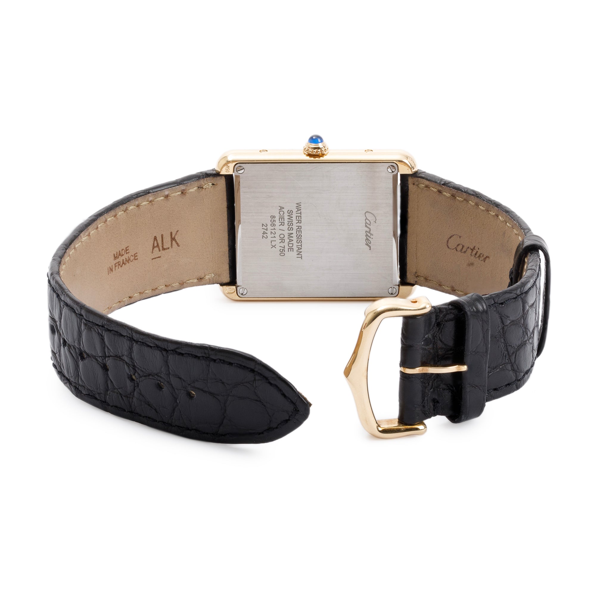 Cartier 18k Yellow Gold Tank Solo Watch w/ Box