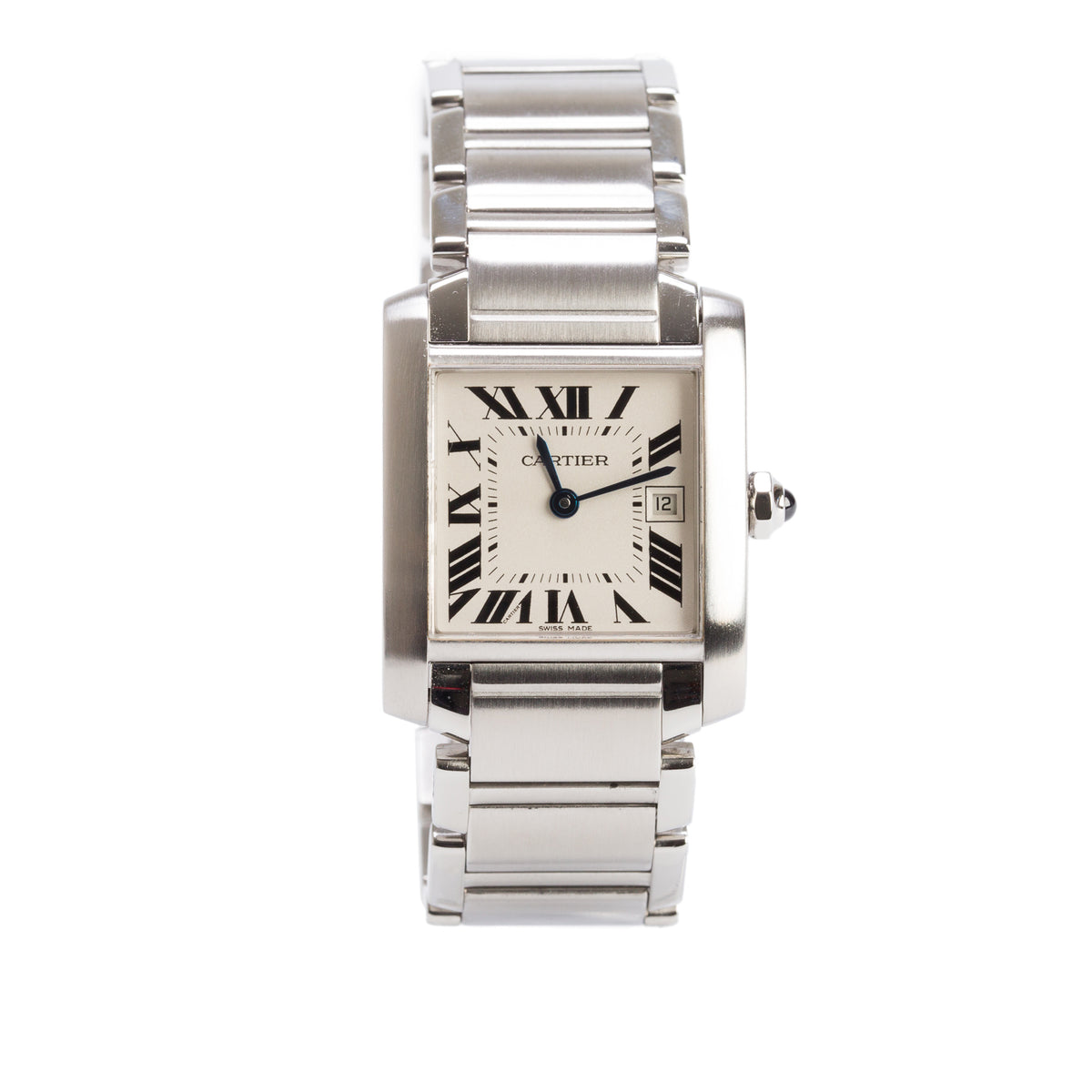 Cartier Stainless Steel Tank Francaise Watch, Medium Model 2465