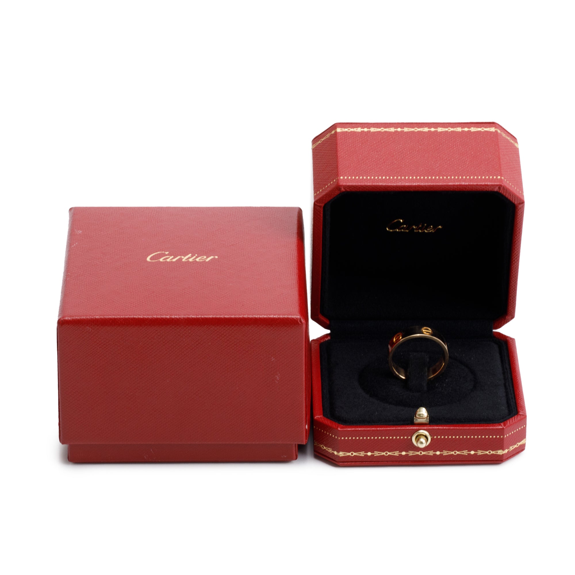 Cartier 2021 18k Yellow Gold 3.6 mm Love Wedding Band Ring, Size 49 4.75 w/ Box & Certificate