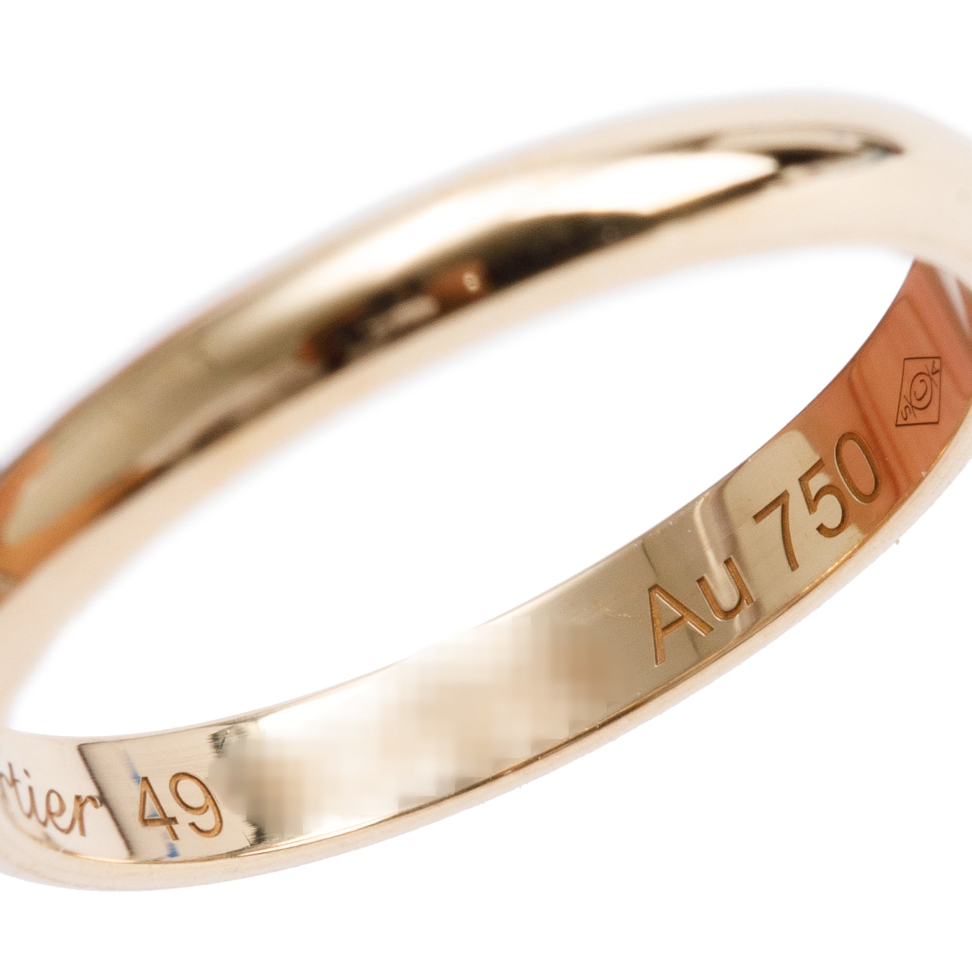 Cartier 2022 18k Yellow Gold 2.5 MM 1895 Wedding Band Ring, Size 49 5 w/ Pouch, Certificate & Receipt