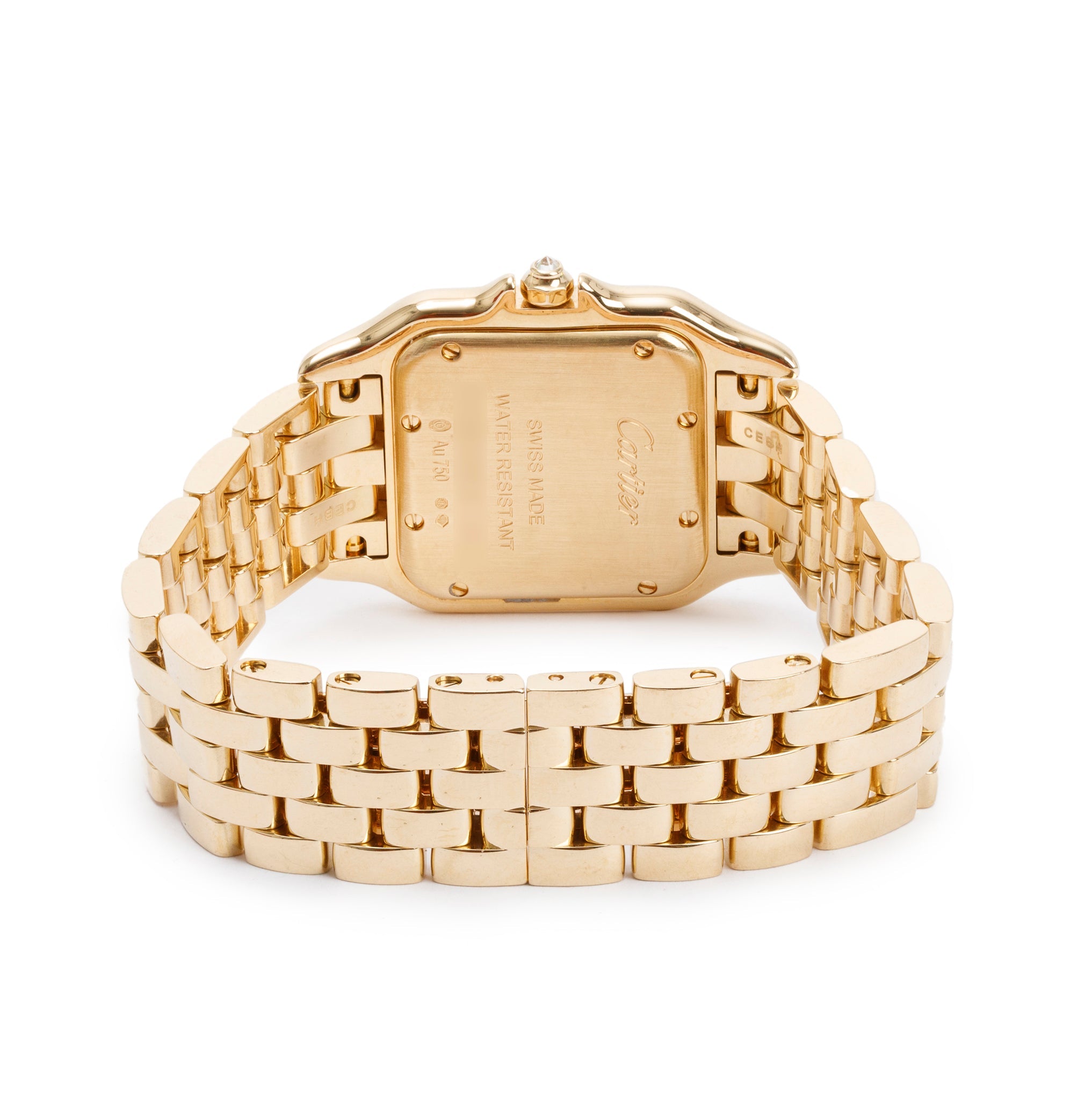 Cartier 2022 18k Yellow Gold Diamond Bezel Panthere de Cartier Watch, Medium Model w/ Box & Papers