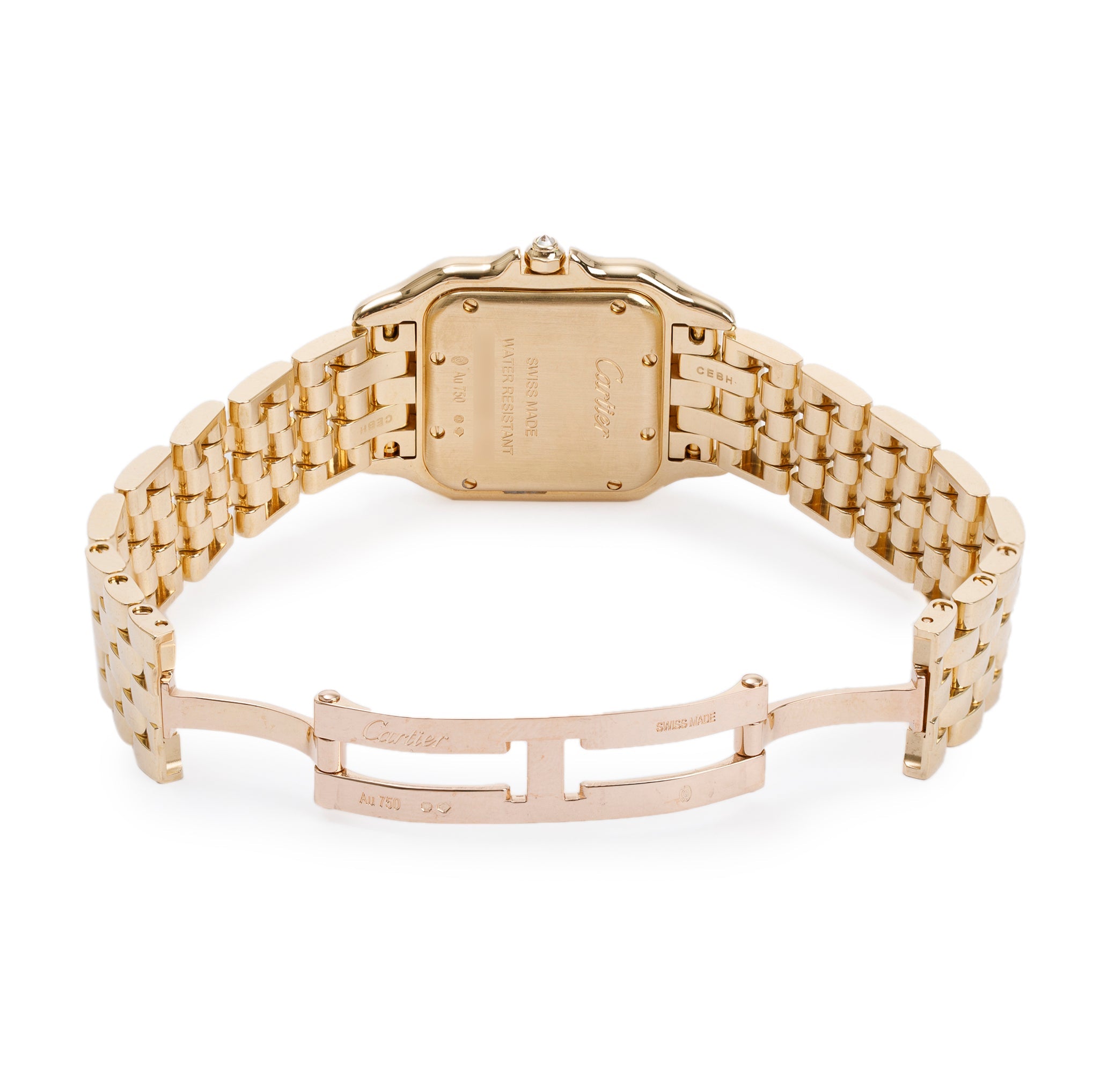 Cartier 2022 18k Yellow Gold Diamond Bezel Panthere de Cartier Watch, Medium Model w/ Box & Papers