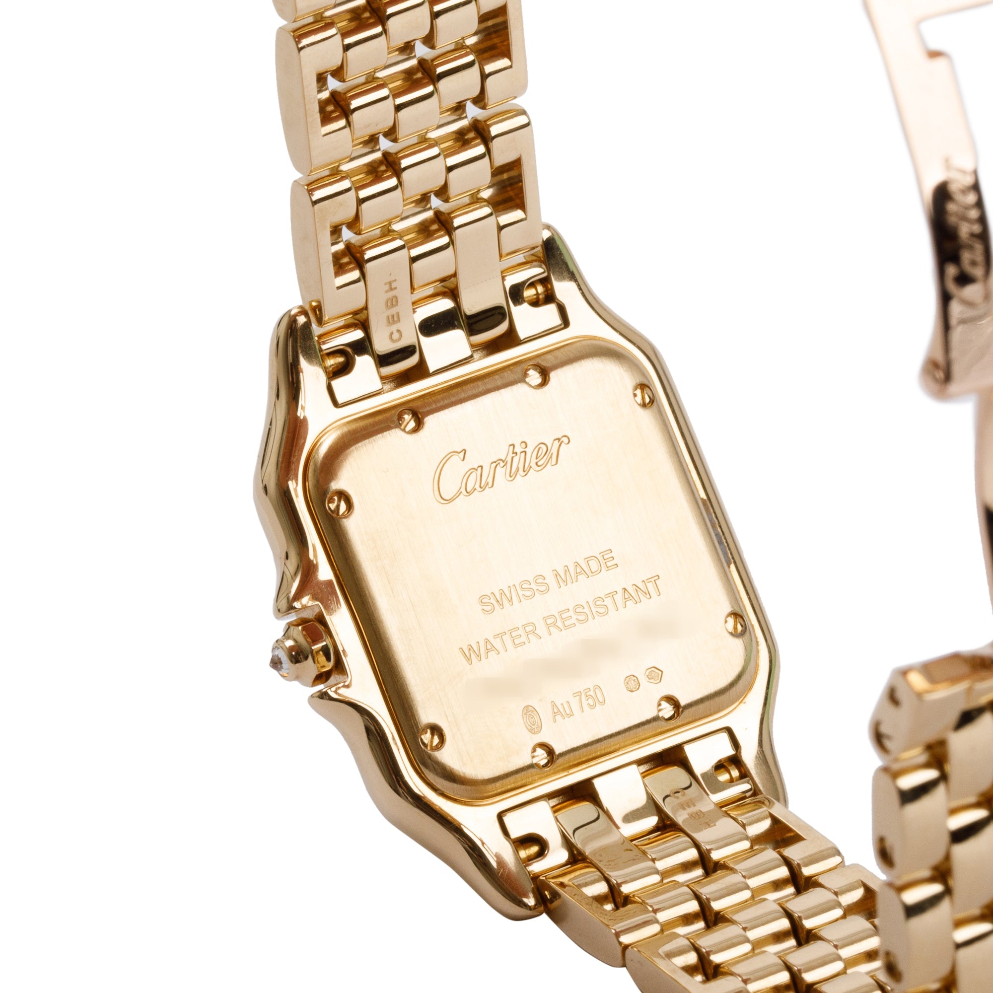 Cartier 2022 18k Yellow Gold Diamond Bezel Panthere de Cartier Watch, Medium Model w/ Box & Papers