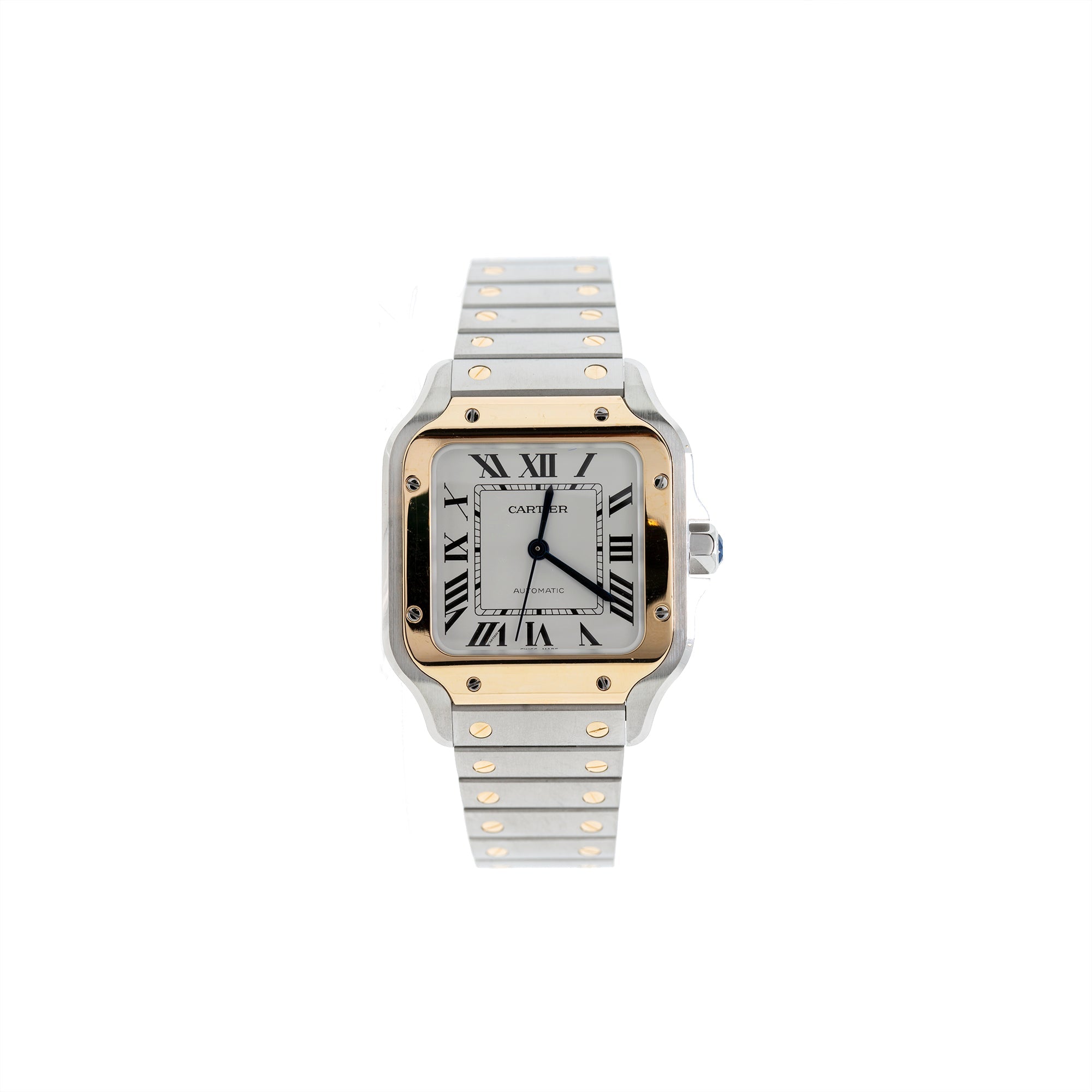 Cartier 2022 Two-Tone Santos de Cartier Automatic Watch, Medium Model w/ Box & Papers